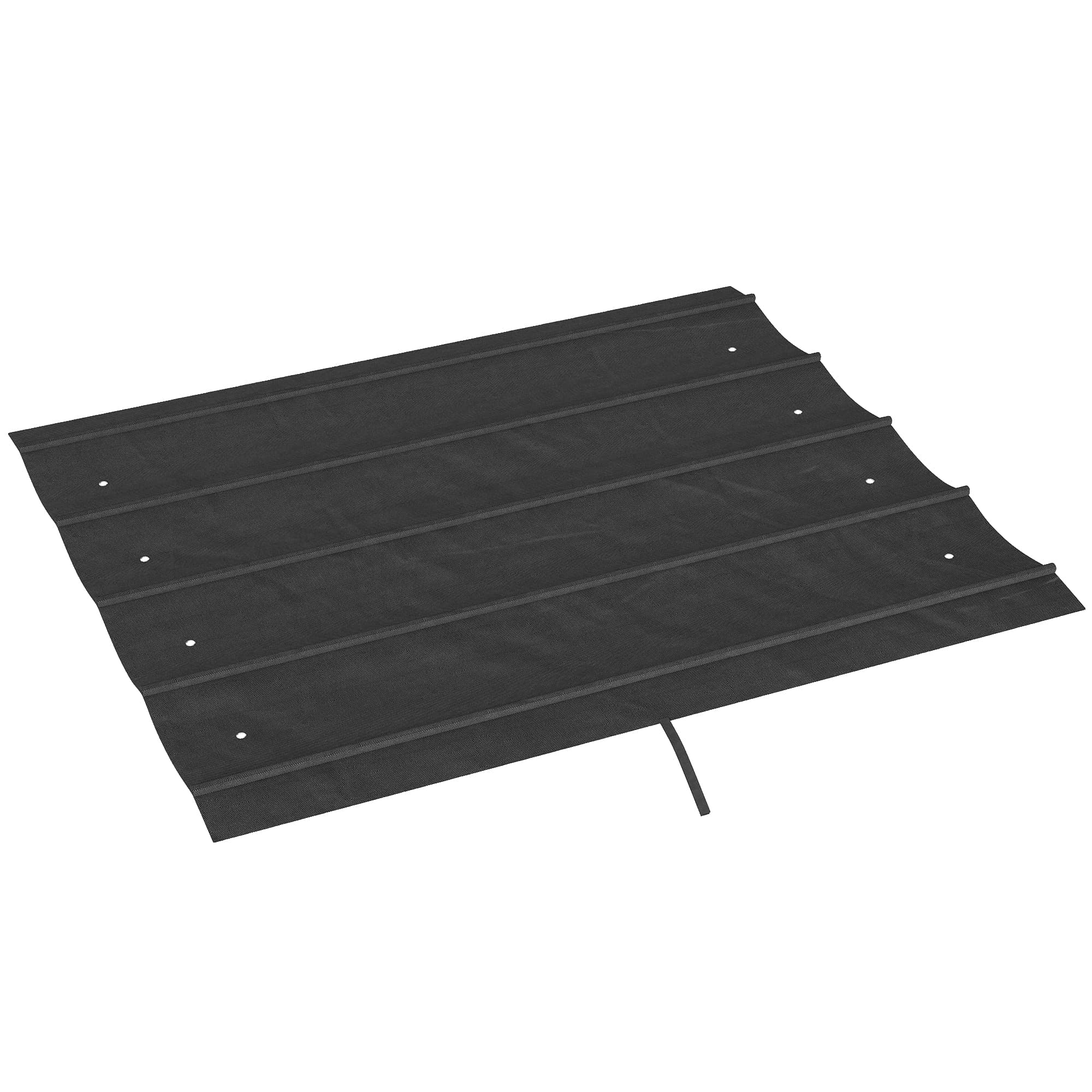Outsunny Pergola Roof, Retractable Sun Shade Cover for 3 x 2.15m Pergola, UV30+ Protected, Dark Grey
