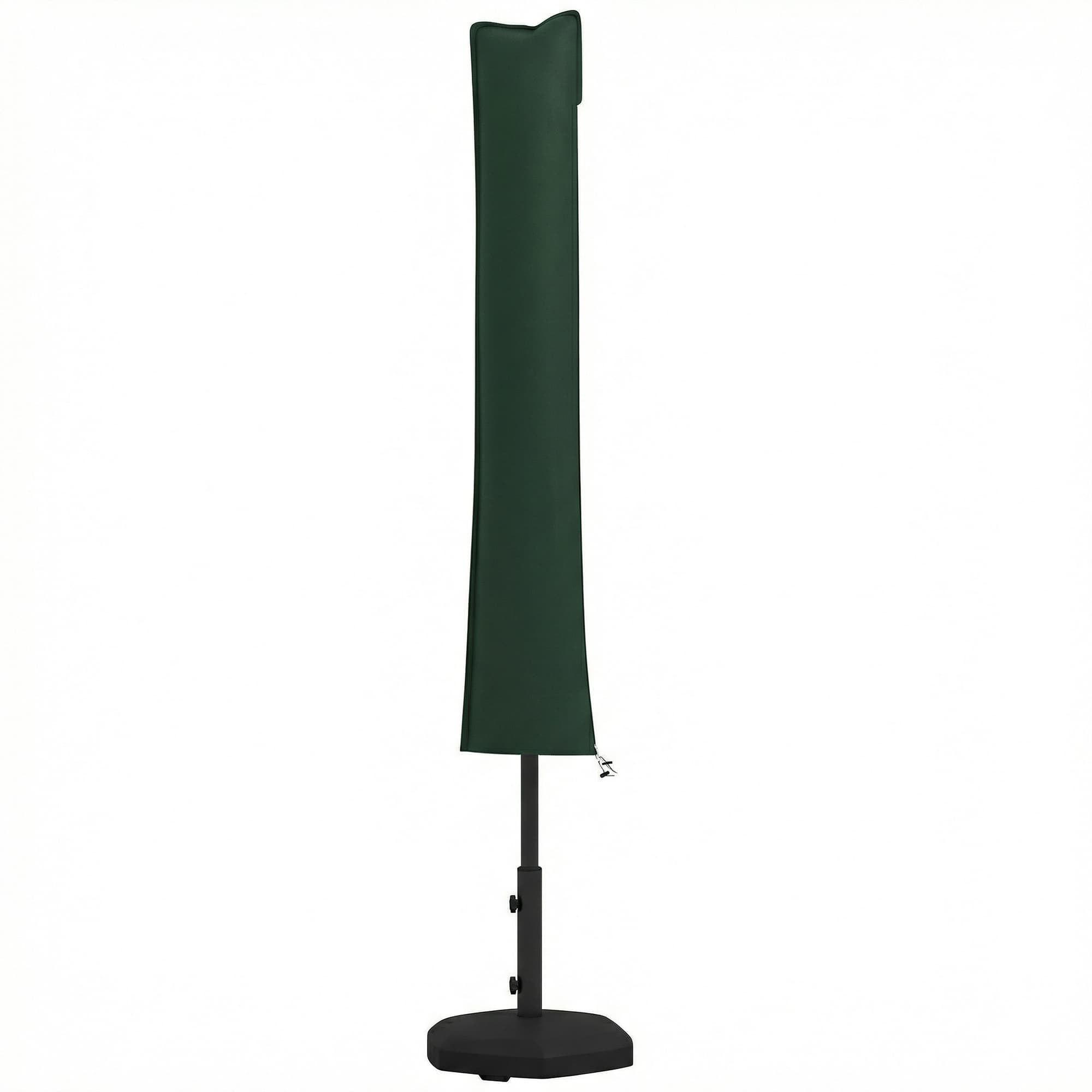 Outsunny Parasol Cover, Cantilever Umbrella Cover for 2-3.5 m Parasols, Banana Umbrella Protector with Zipper, Green