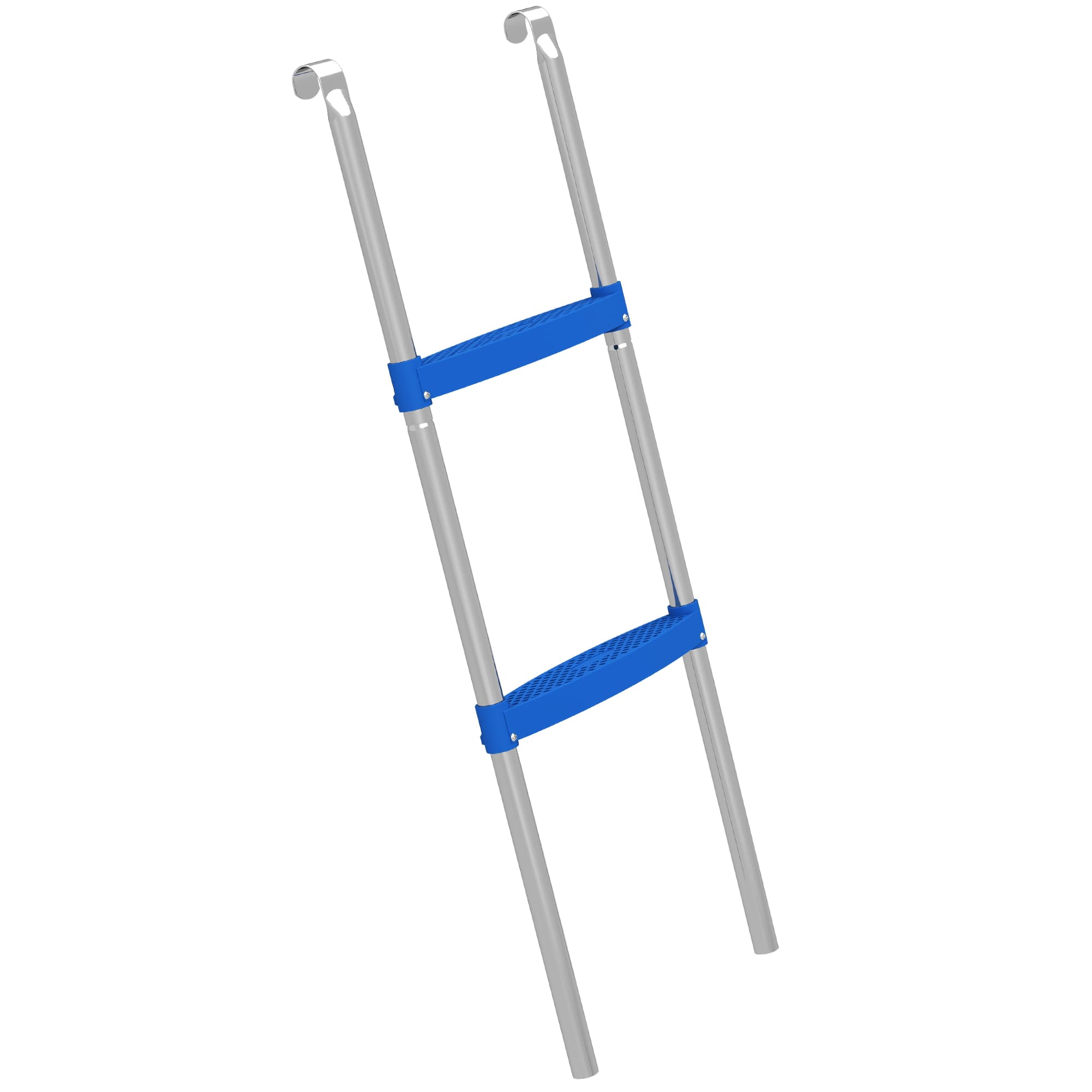 SPORTNOW Trampoline Ladder, 3-Steps with Horizontal Wide Steps, Universal Hook, Galvanised Steel Frame, 150kg Load Capacity thumbnail 2