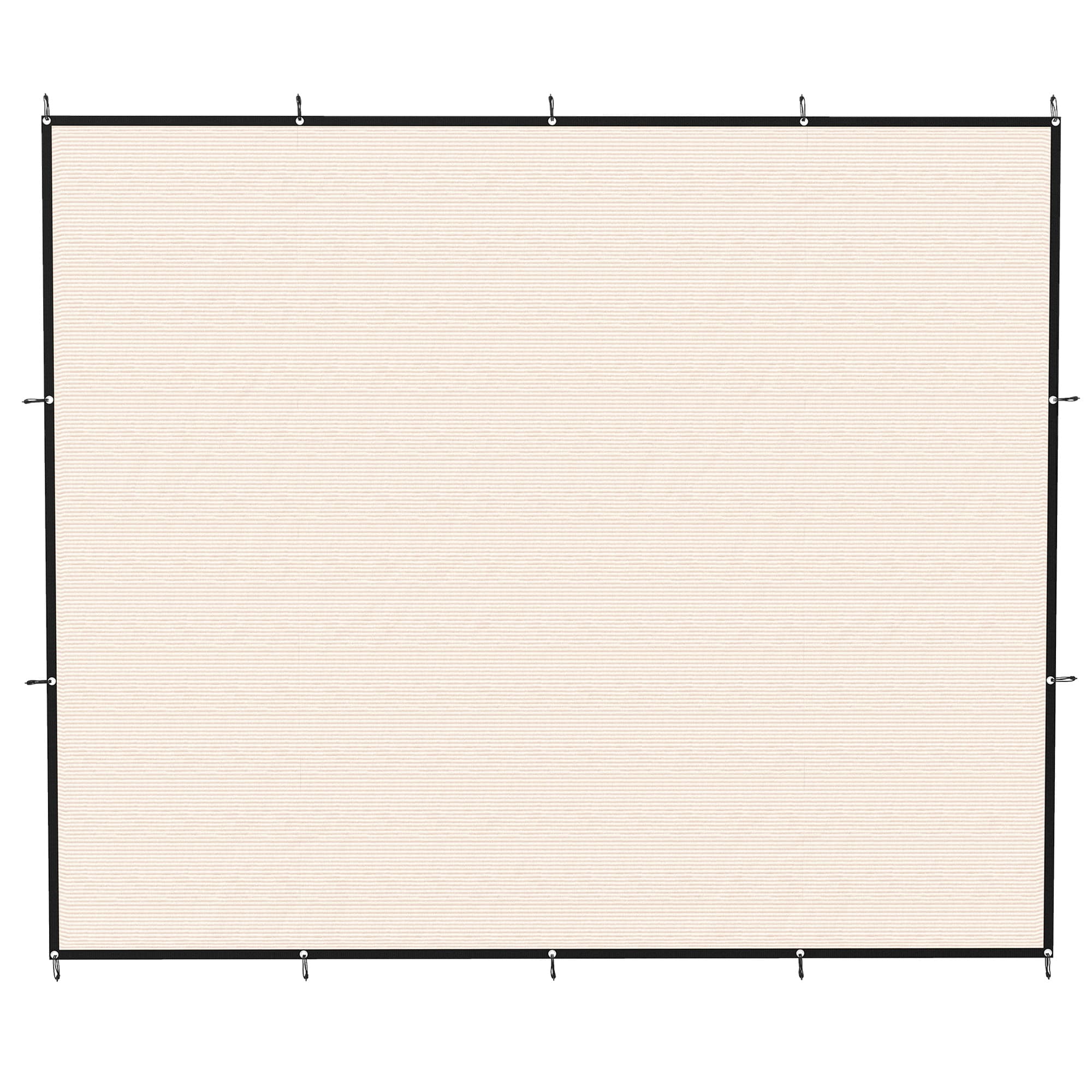 Outsunny Sun Shade Sail UV Protection Canopy with Stainless Steel Eyelets for Patio Garden 3 x 3.6 m Beige