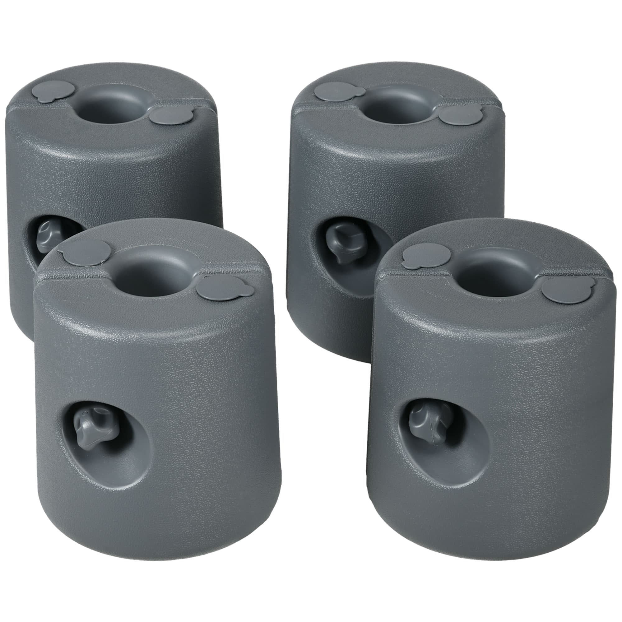 Outsunny HDPE Tent Weights Set of 4, Canopy Weights, Fill with Water or Sand, 48KG thumbnail 2