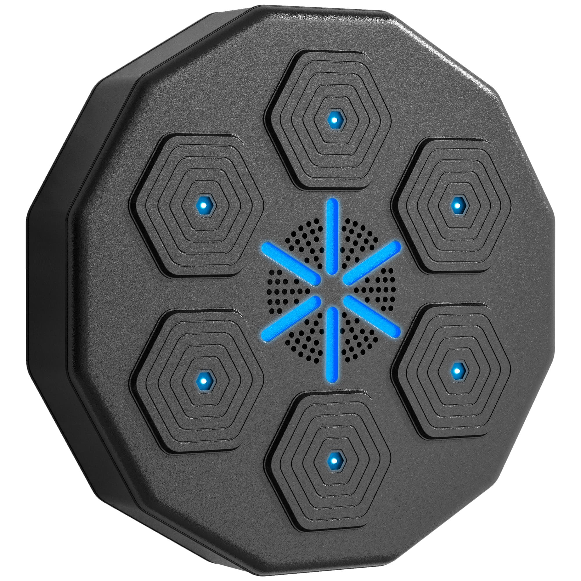 SPORTNOW Musical Boxing Machine Music Punching Machine with Bluetooth Connection and LED Light Smart, Wall Mounted | Aosom UK