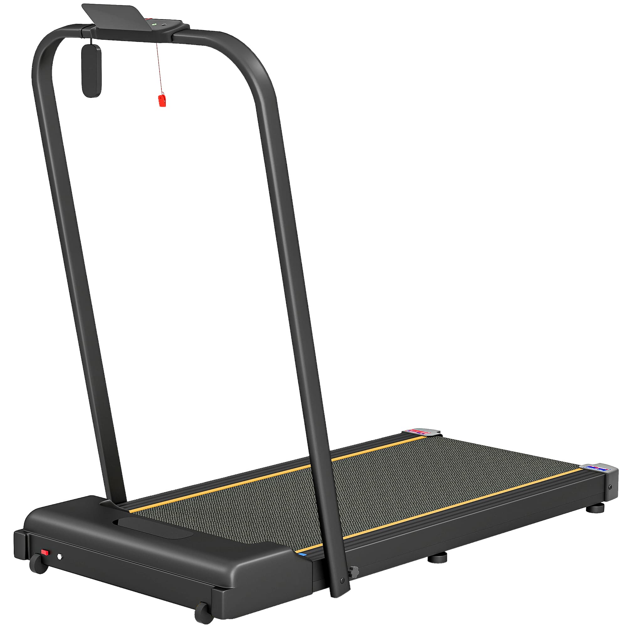 SPORTNOW 2.5HP Walking Pad Treatmill, 1-6km/h Folding Treadmill with Remote Control and LED Display for Home Gym Office, Orange