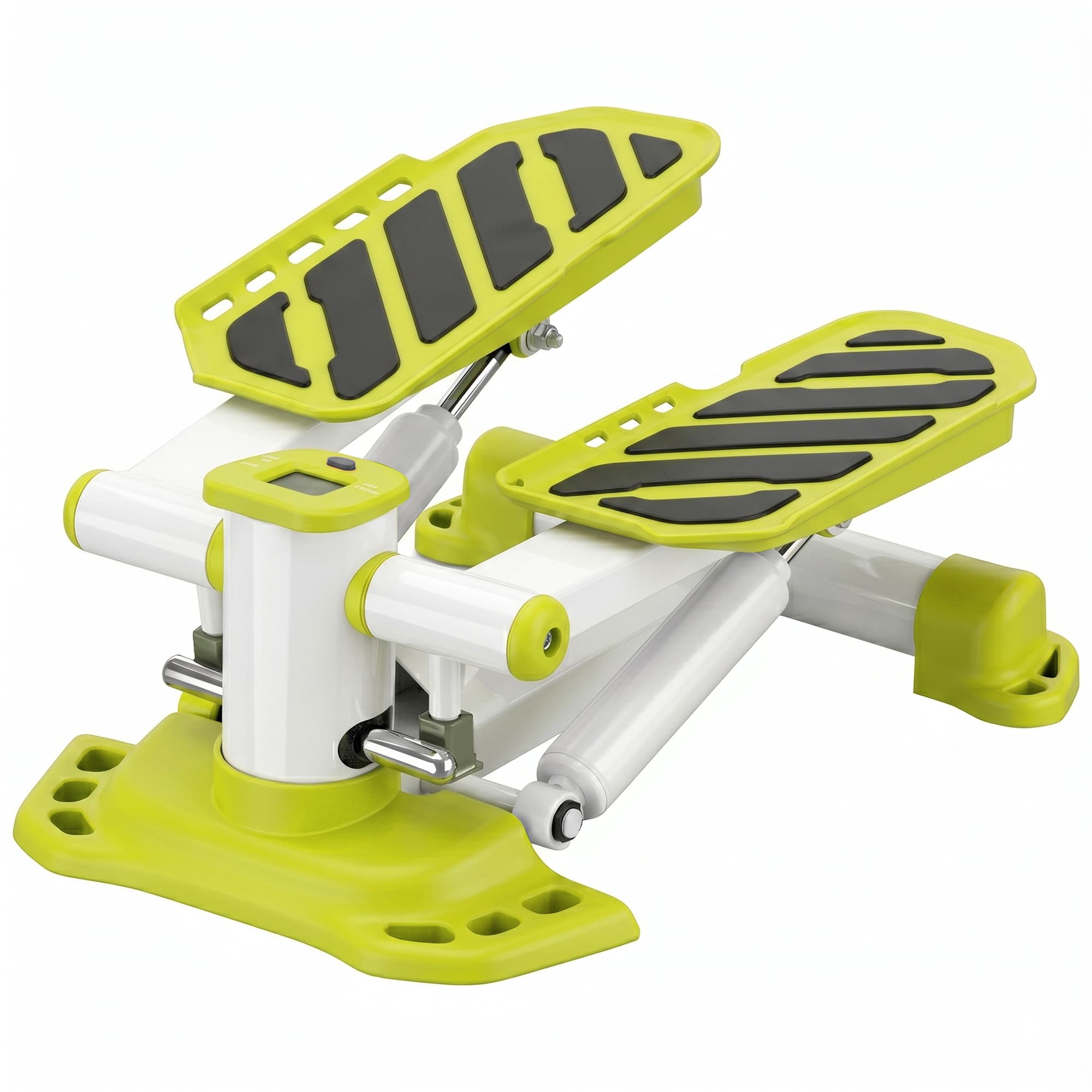 HOMCOM Portable Mini Stepper Exercise Legs Arms Thigh Toner Workout Toning Machine Fitness Stair Steps, White | Aosom UK