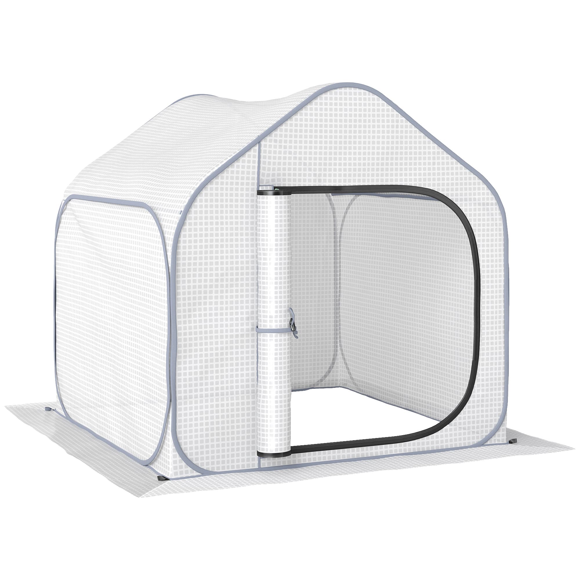 Outsunny 150 x 148cm Pop-Up Greenhouse - White
