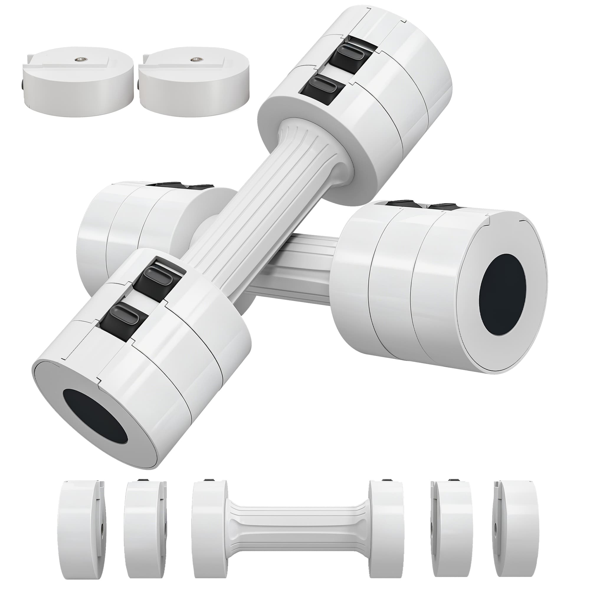 SPORTNOW Adjustable Dumbbells Set, Weights for Home Gym Workout, 2.5KG x 2, for Women and Men | Aosom UK