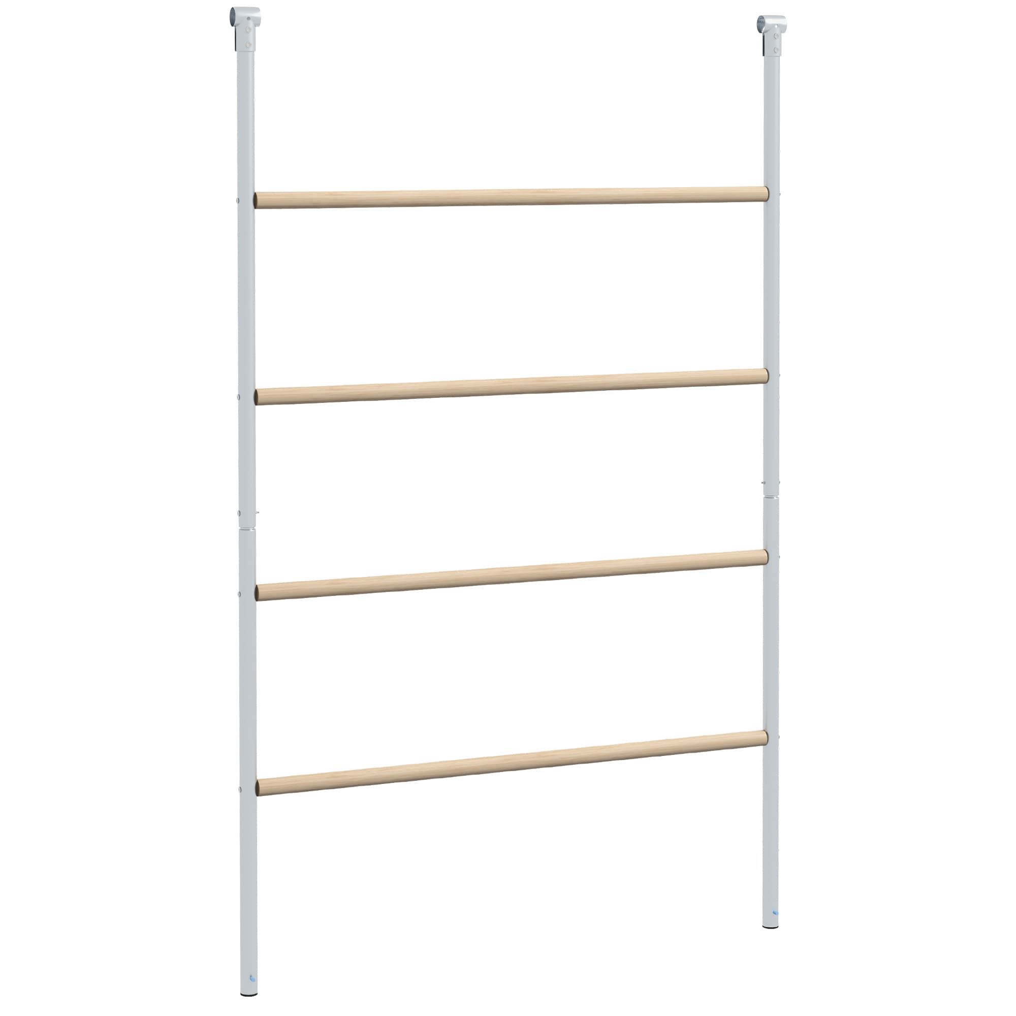 PawHut Chicken Perch for Coop, Wooden and Galvanised Steel Roosting Bar Jungle Gym, Chicken Roosting Ladder for Backyard Farm