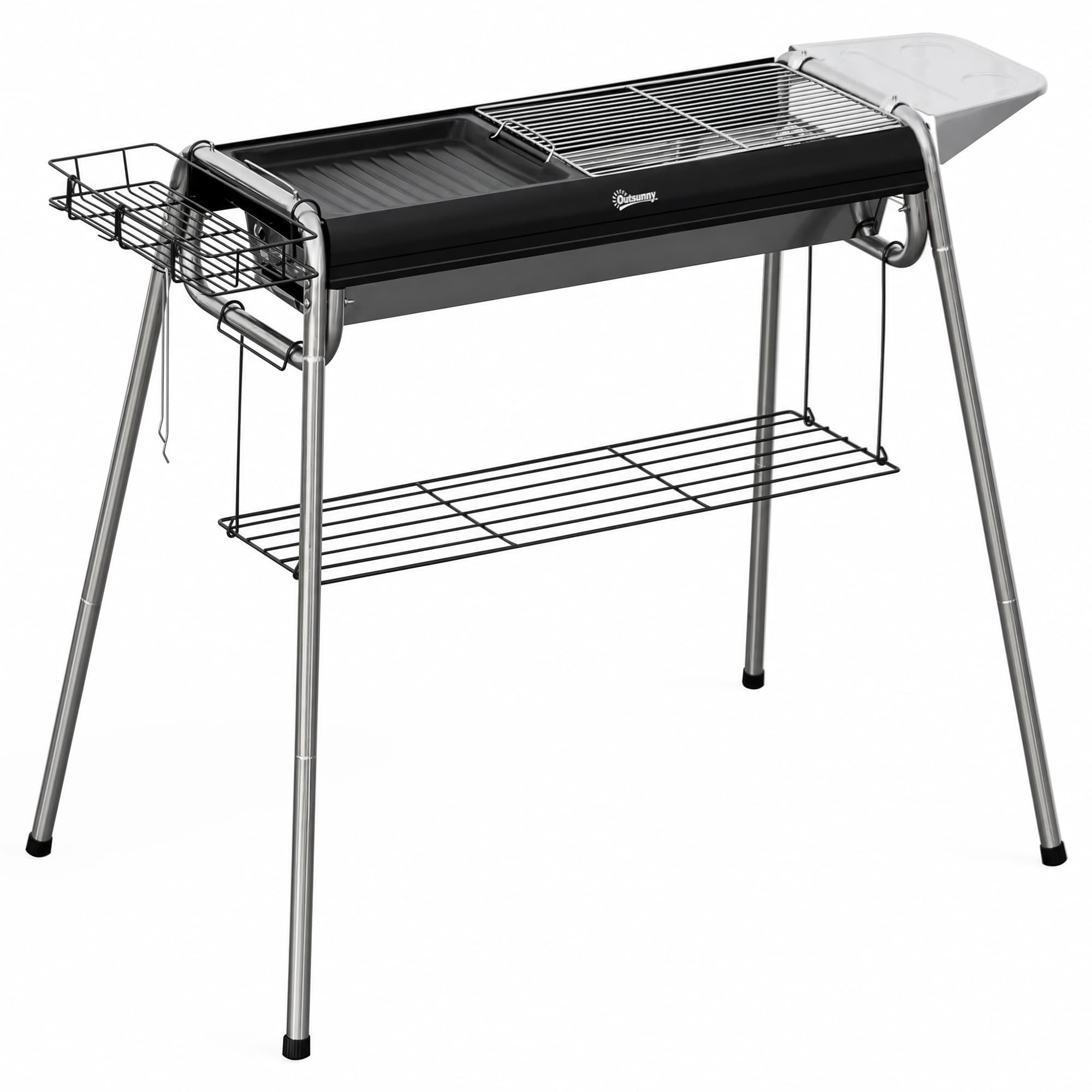 Outsunny Charcoal BBQ Grill - Black