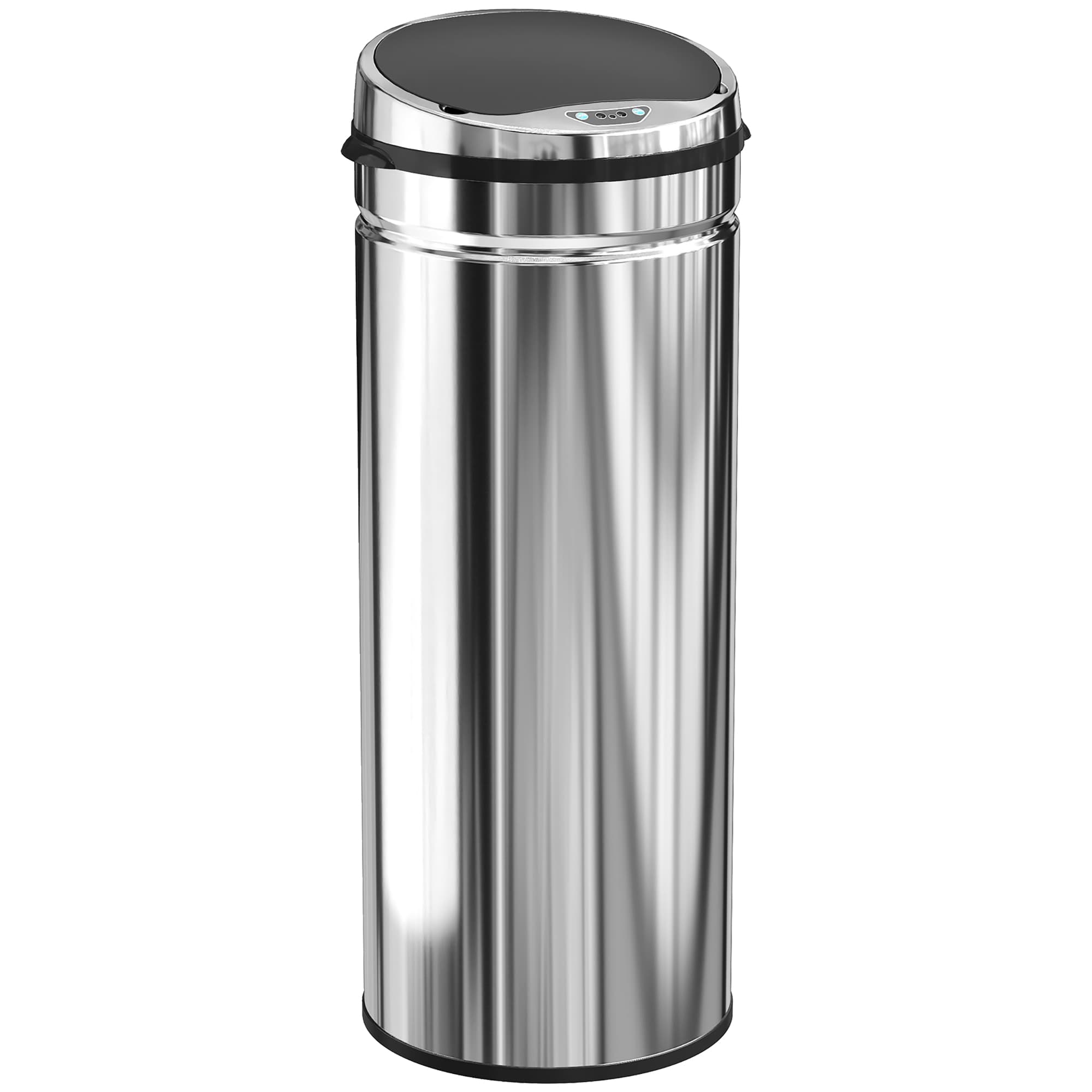 HOMCOM 50L Stainless Steel Sensor Bin - Silver Tone thumbnail 2