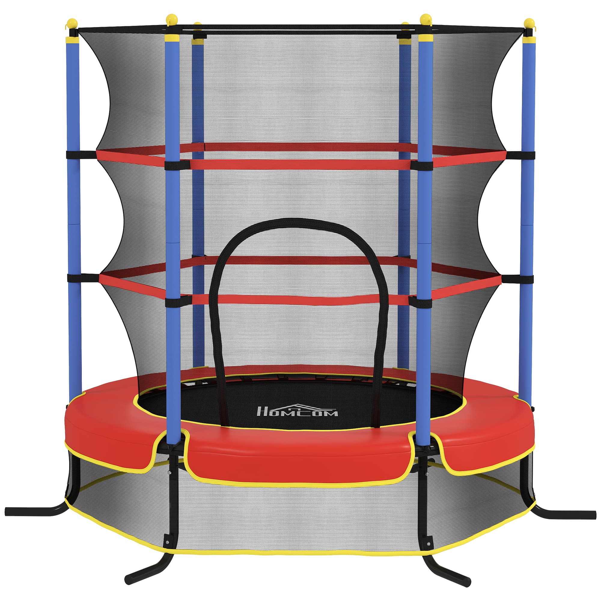 HOMCOM Kids Trampoline, with Safety Net, for Ages 3-10 Years | Aosom UK