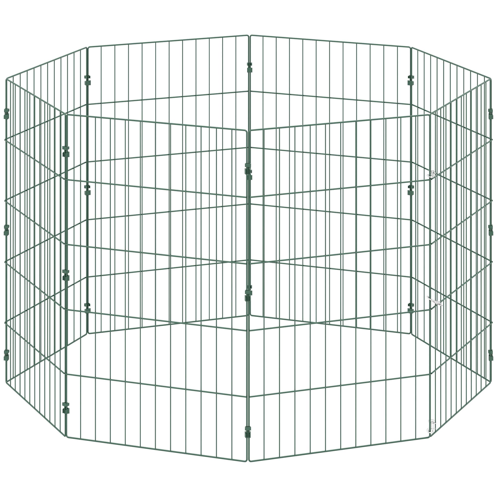 PawHut 8 Panel Pet Playpen for Medium Dogs Indoor Outdoor 80 cm Height