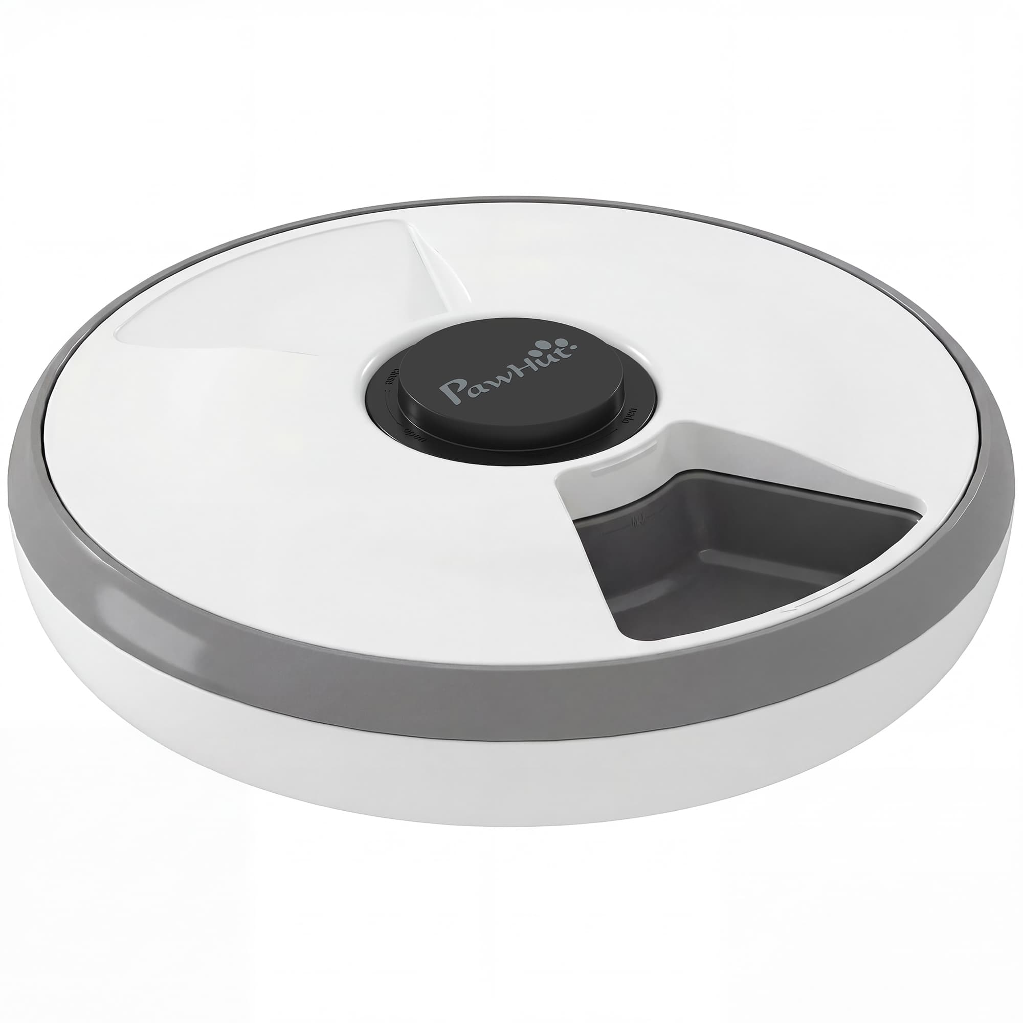 PawHut Automatic Cat Feeder Programmable Timer for Dry Wet Food Cat Food Dispenser with Ice Pack for 6 Meals