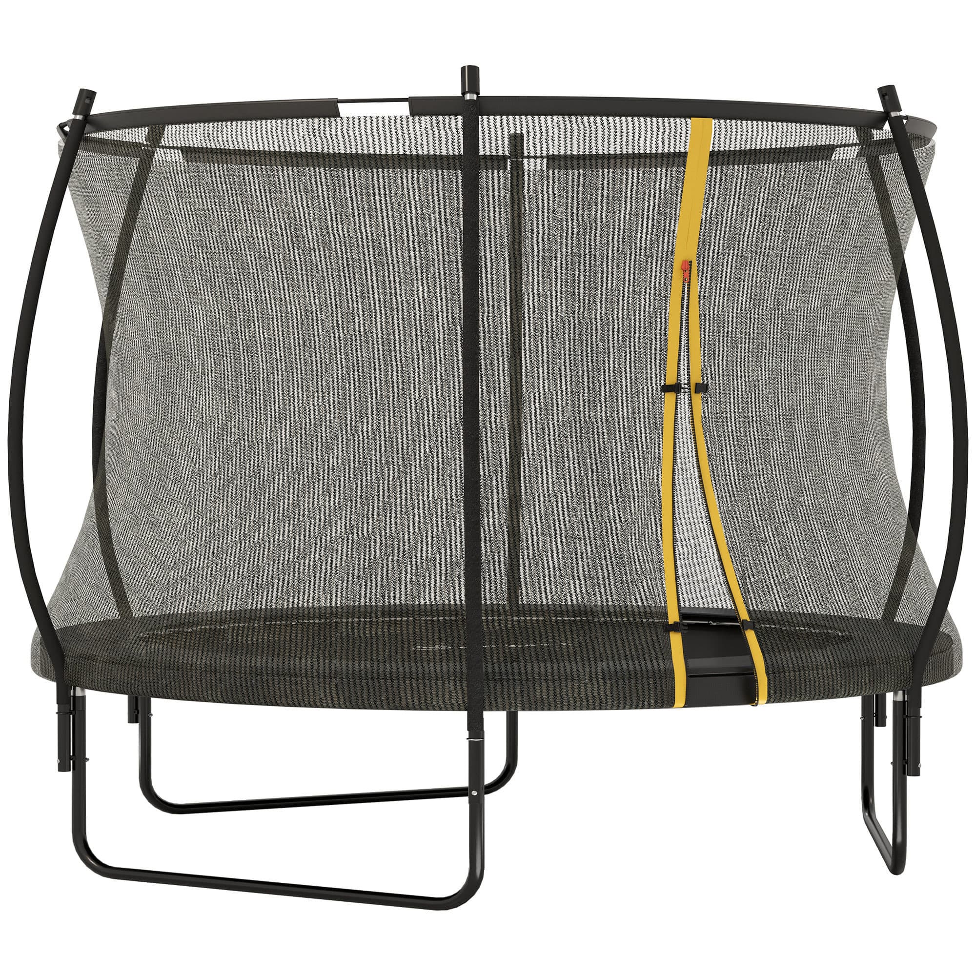 SPORTNOW 10ft Trampoline with Enclosure Net and Spring Cover, Outdoor Trampoline Garden Jumping Mat, Black | Aosom UK