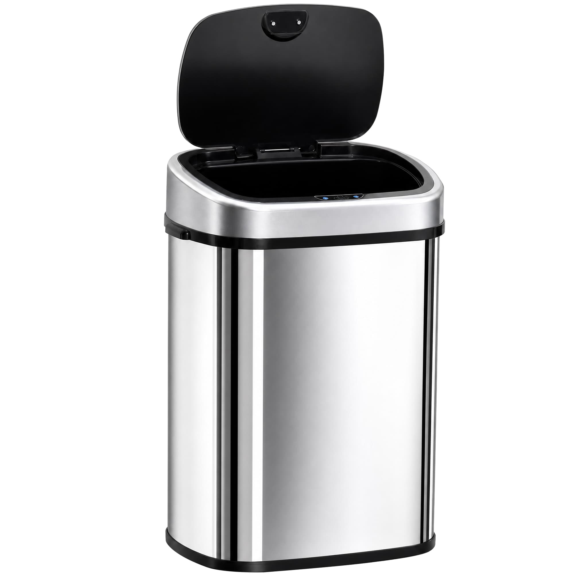 HOMCOM Stainless Steel Sensor Dustbin Automatic Touchless Rubbish Garbage Waste Bin 48L | Aosom UK