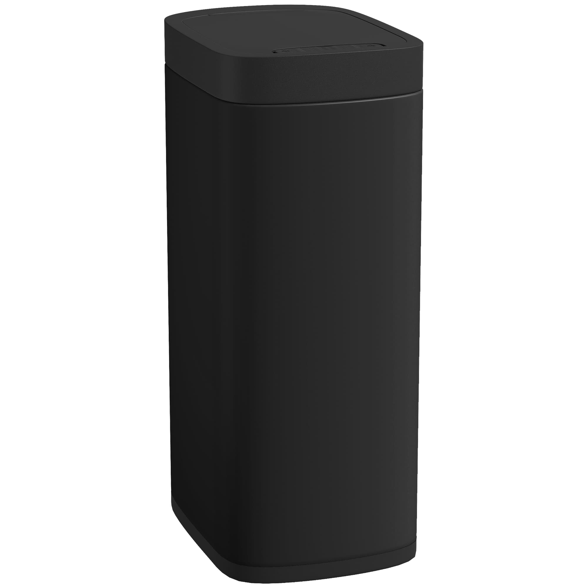 HOMCOM 50L Sensor Bin, Automatic Kitchen Bin, Manual Override, Battery Operated, Inner-Bucket-Free, for Kitchen, Bedroom, Black