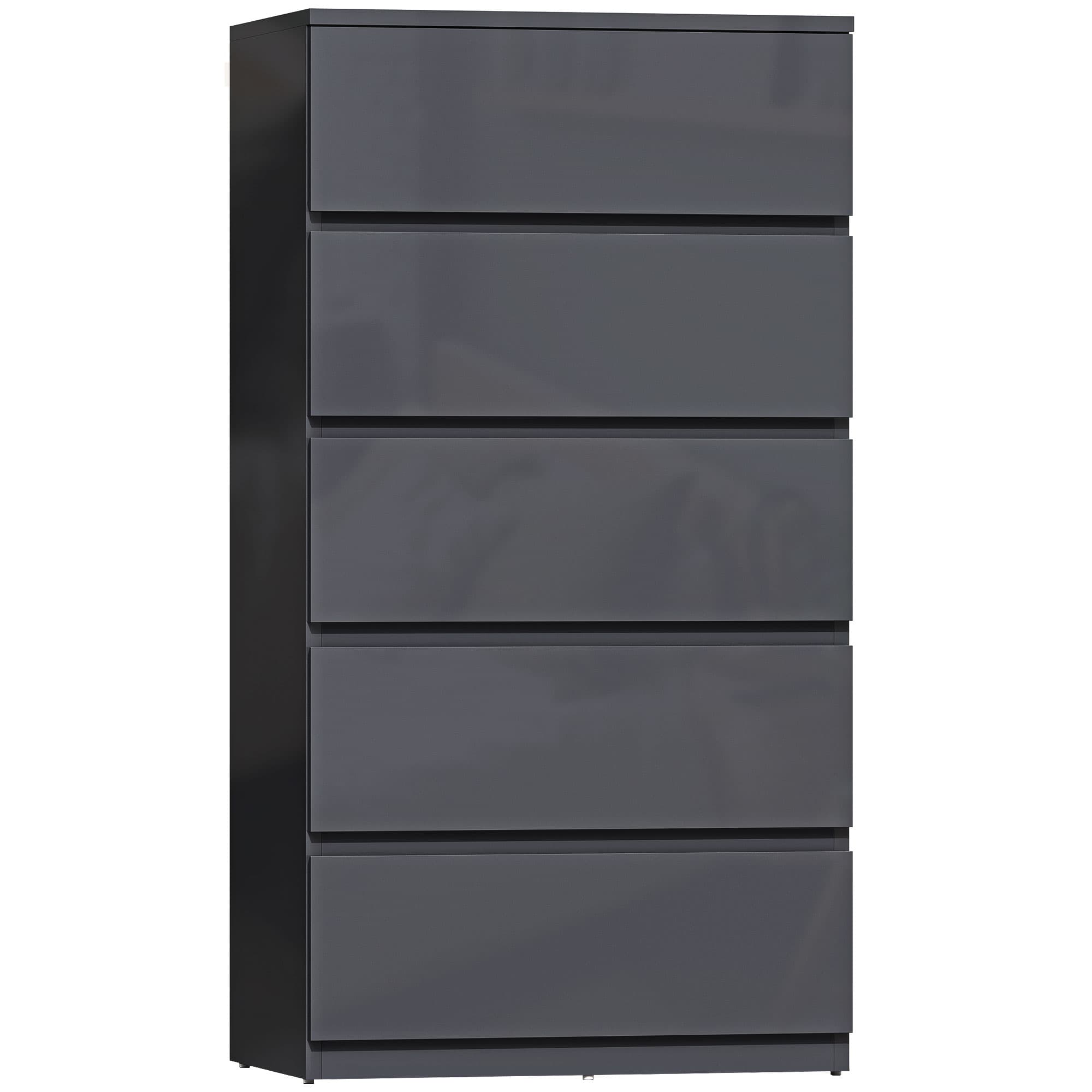 HOMCOM Chest of Drawers, 4-Drawer Storage Cabinets, Modern Dresser, Storage Drawer Unit for Bedroom thumbnail 9