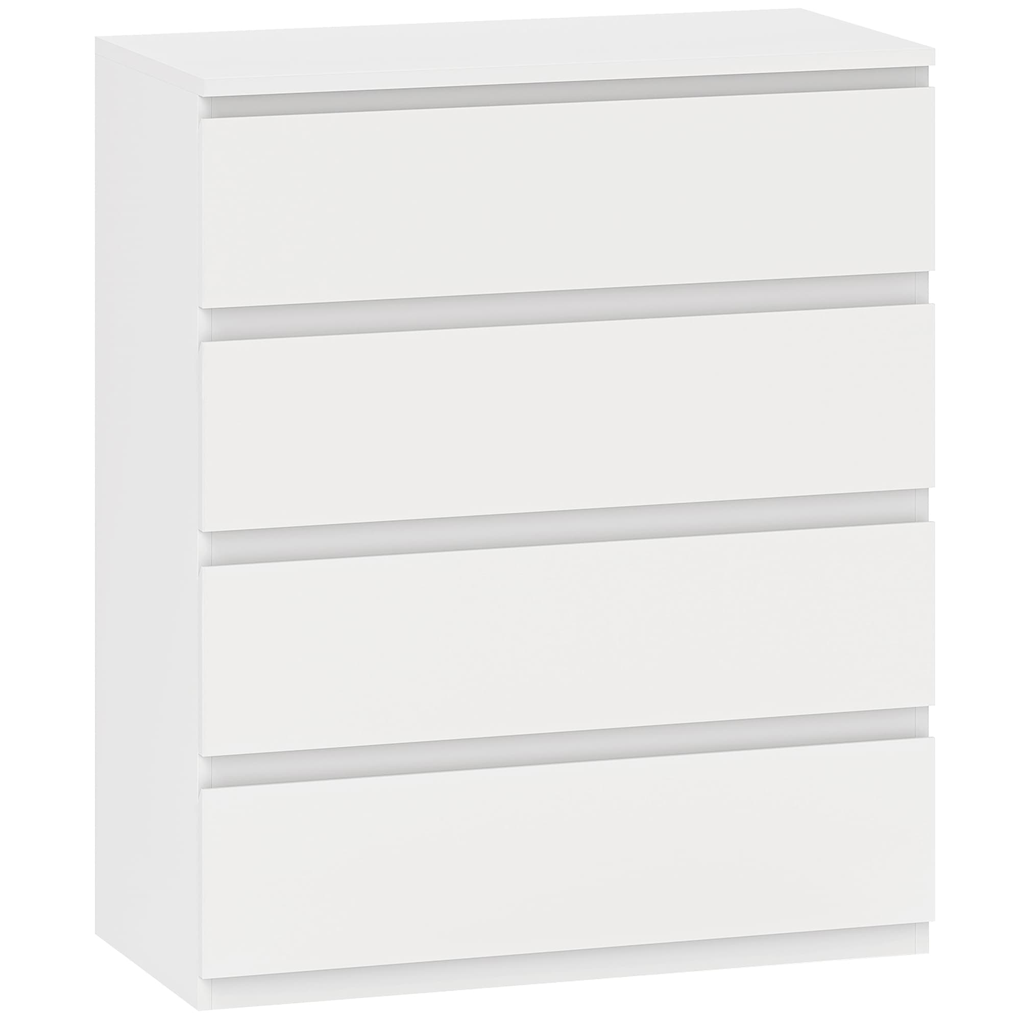 HOMCOM Chest of Four Drawers - White