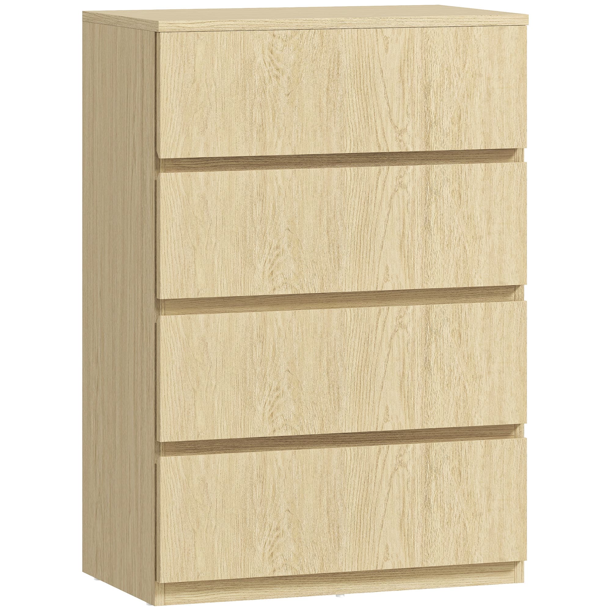 HOMCOM Chest of Drawers, 4-Drawer Storage Cabinets, Modern Dresser, Storage Drawer Unit for Bedroom thumbnail 11