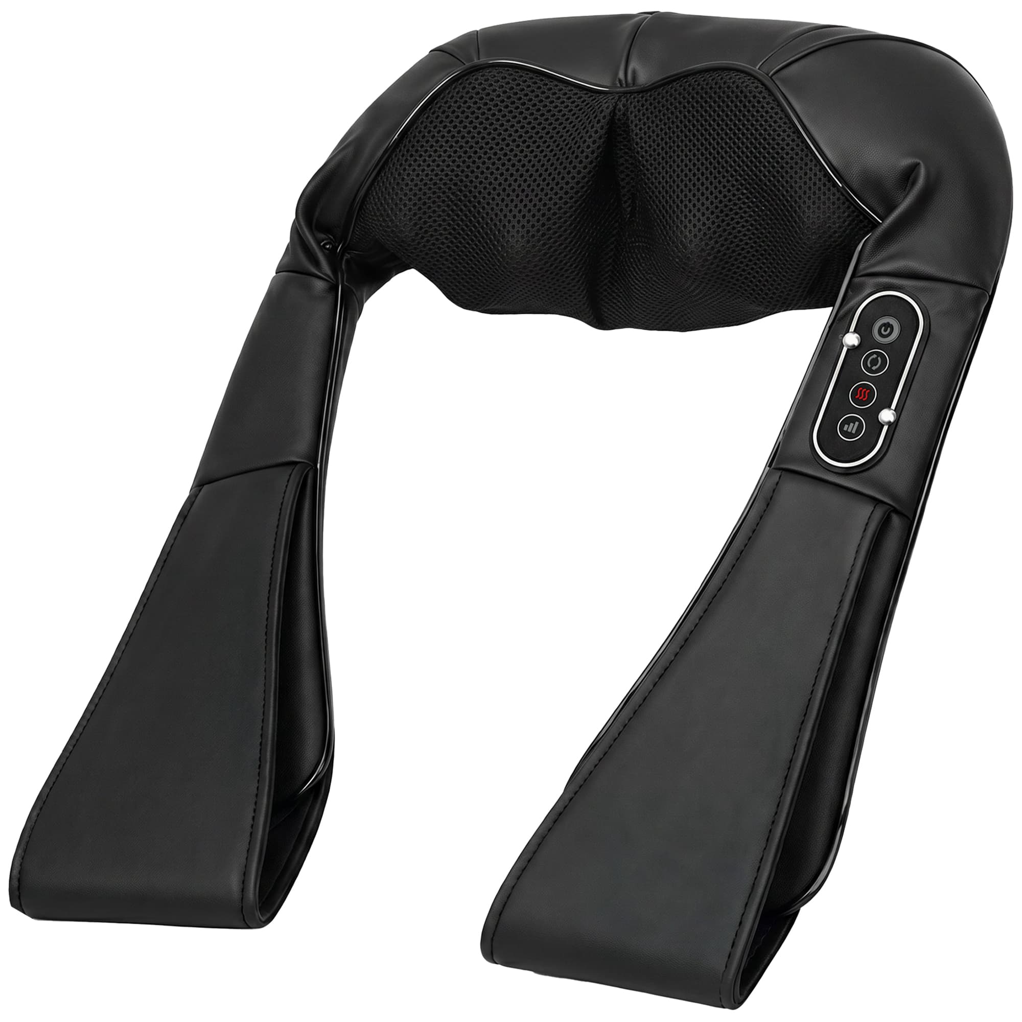 HOMCOM Cordless Neck Massager with Heat, Deep Tissue 4D Shiatsu Neck and Shoulder Massager for Car Home, Gifts for Men Women