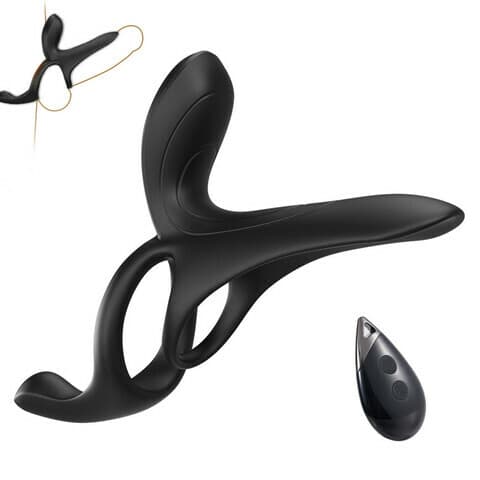 Maxwell 9 Vibration Couple Vibrator Penis Ring for Perineum C-spot G-spot Stimulation