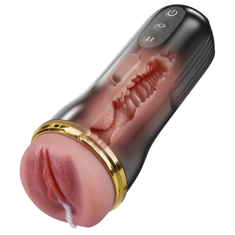 Captain - 5-Mode Suction  10-Pattern Vibration Simulated Vagina Male Masturbator Waterproof USB-Rech thumbnail 2