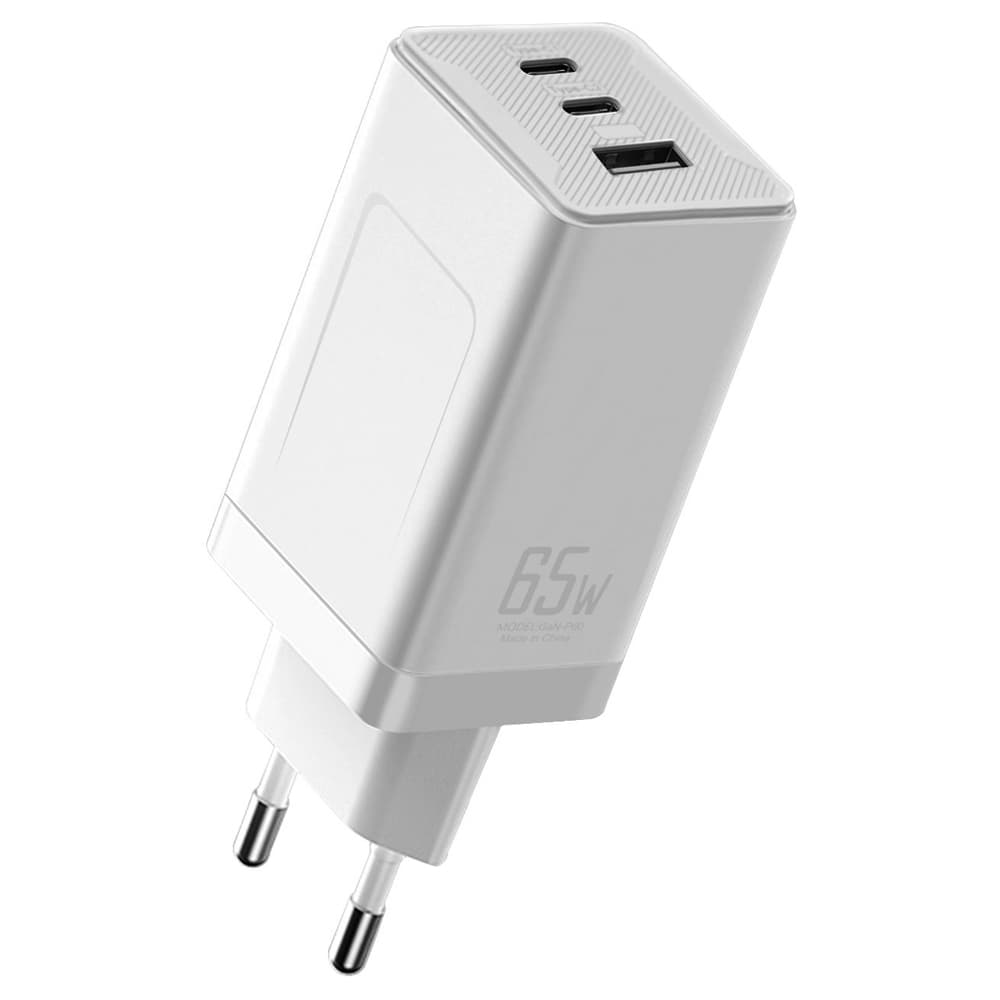 GaN-P60 GaN 65W USB C Charger White US Plug thumbnail 2