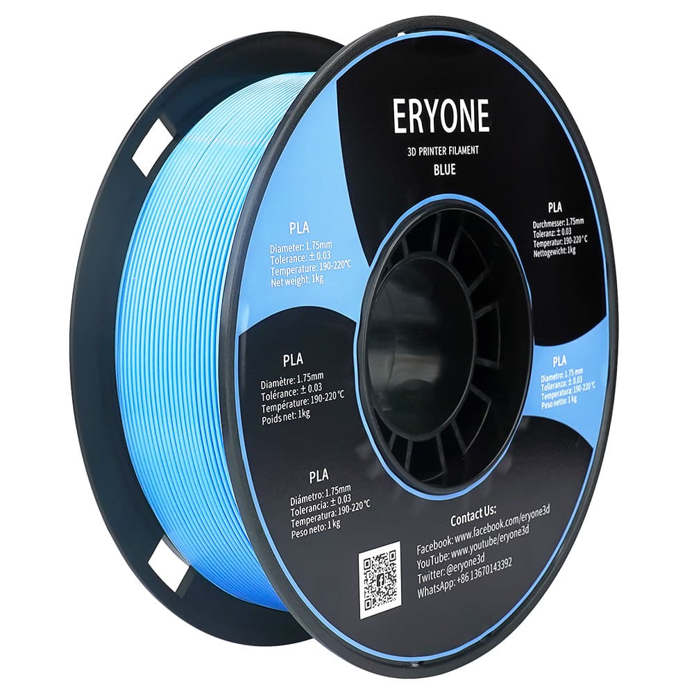 Filament ERYONE PLA do drukarki 3D 1,75 mm tolerancja 0,03 mm 1 kg (2,2 funta)/szpula - niebieski