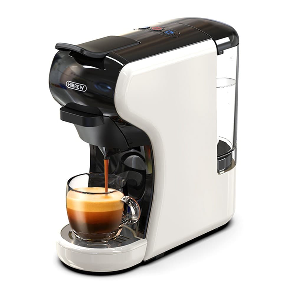 Ekspres do kawy HiBREW H1A 4 IN 1 Expresso kompatybilny z kawą mieloną Dolce Gusto - biały