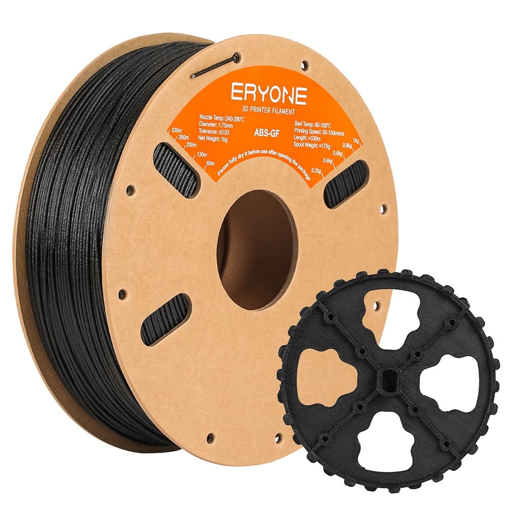 ERYONE Włókno szklane ABS Filament - Czarny