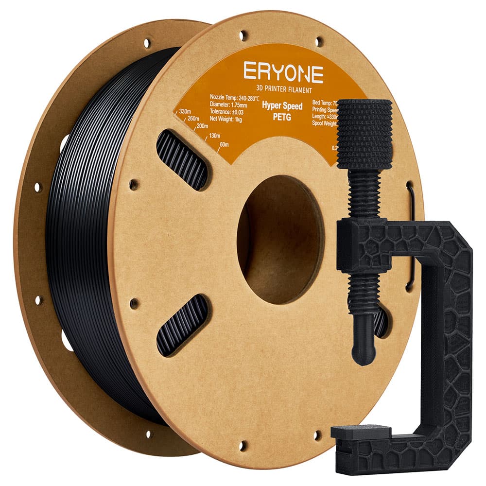 ERYONE High Speed PETG Filament, 1 kg - Czarny
