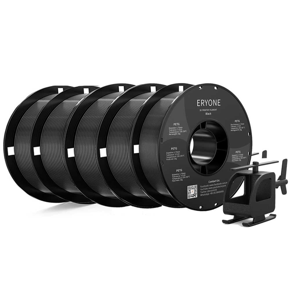 5kg ERYONE PETG Filament - Czarny