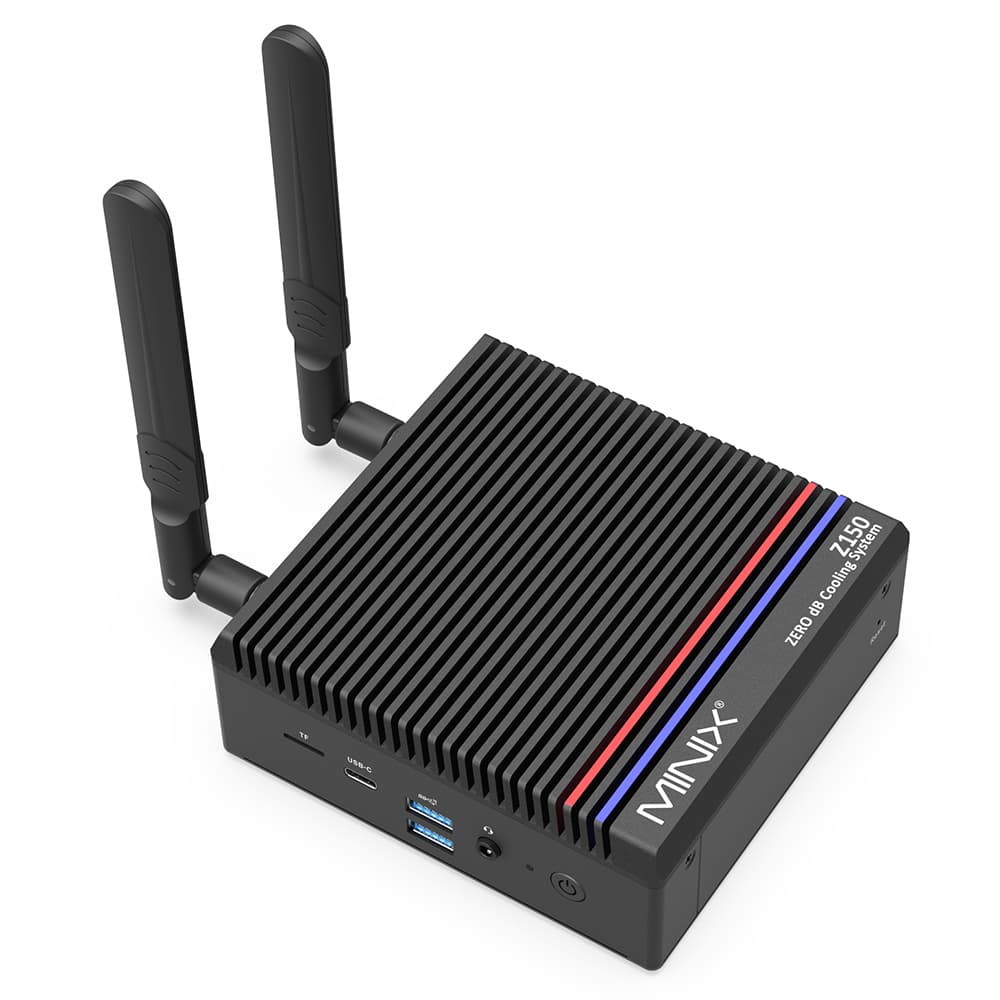 MINIX Z150-0dB Bezwentylatorowy Mini PC 16 GB RAM 512 GB SSD