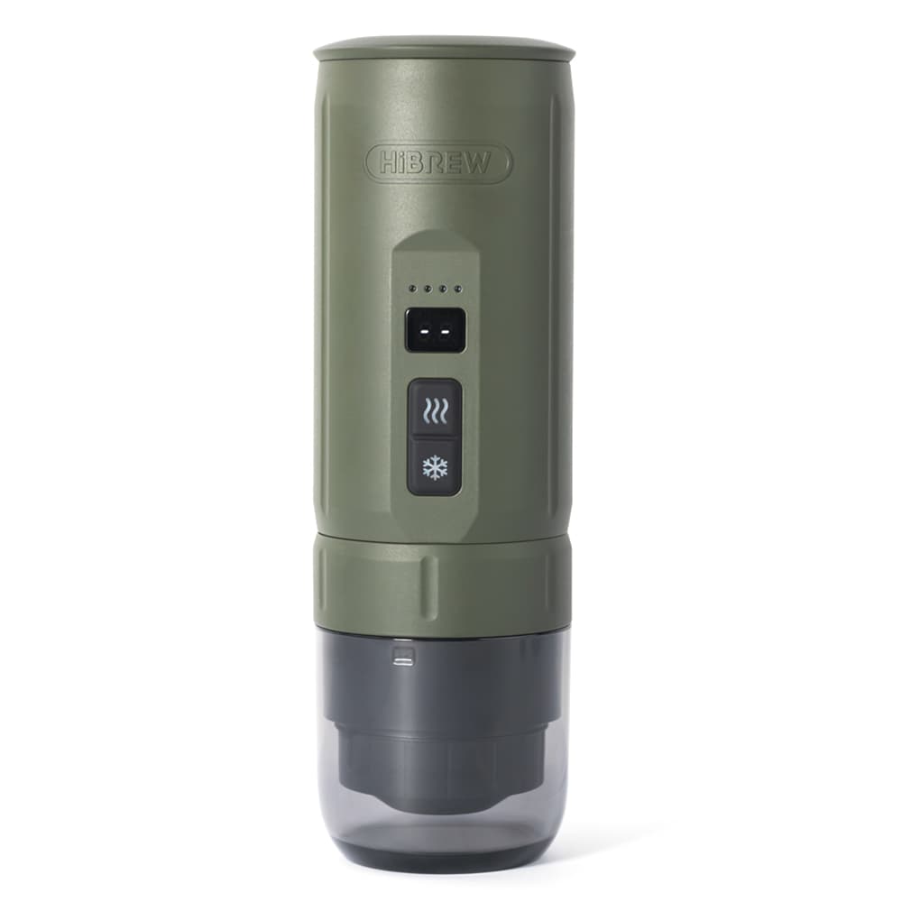 HiBREW H4C Portable Espresso Maker, Handheld Manual Coffee Machine for Camping, Travel & Home Use, Green - Classic