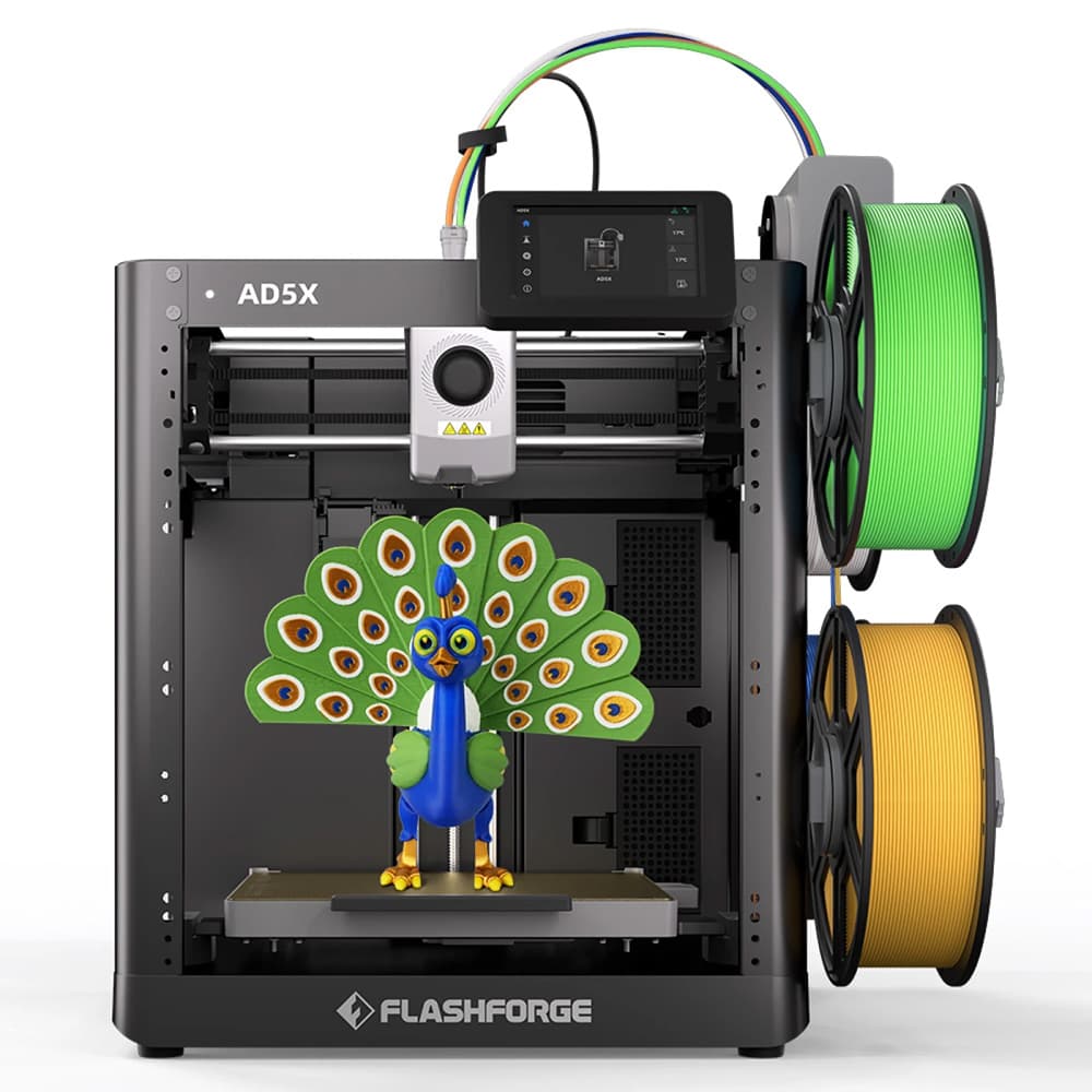Drukarka 3D Flashforge AD5X, inteligentny druk 4-kolorowy, maks. 600 mm/s, 220*220*220 mm