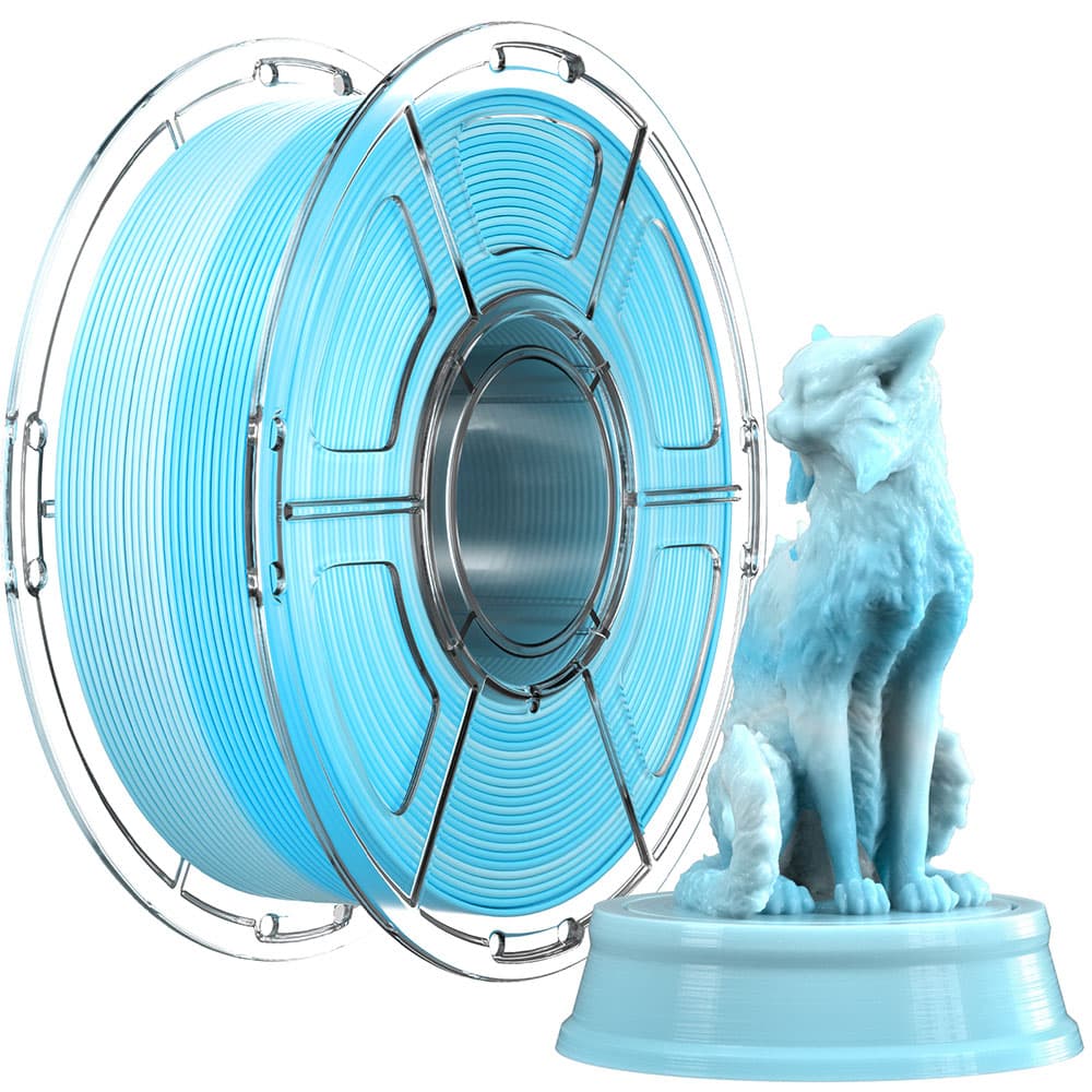 Filament PETG Mecpow High Speed, 1 kg – niebiesko-biały