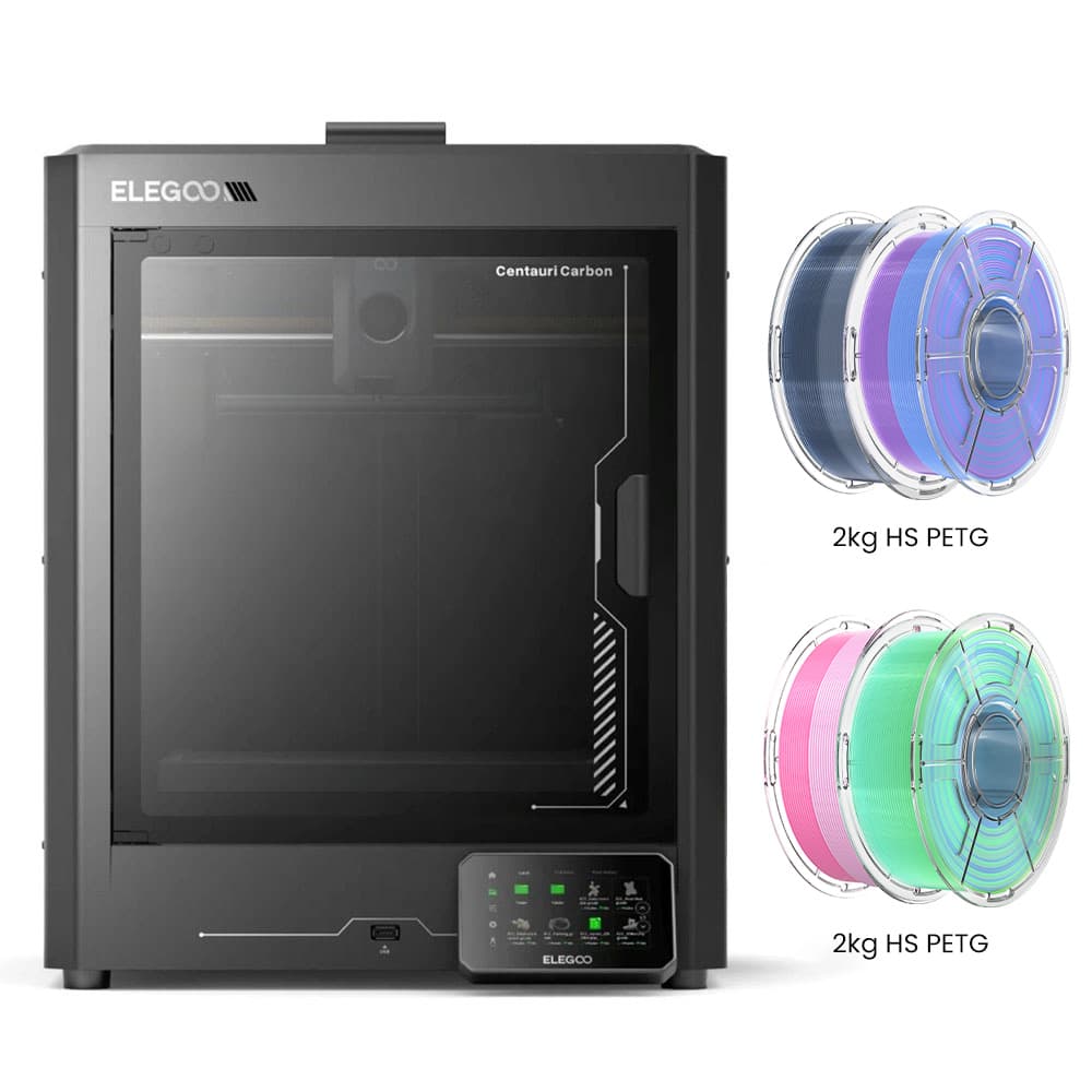 Drukarka 3D Elegoo Centauri Carbon 4 kg HS PETG Filament - różowo-biały/niebiesko-fioletowy/indygo-biały/niebiesko-zielony