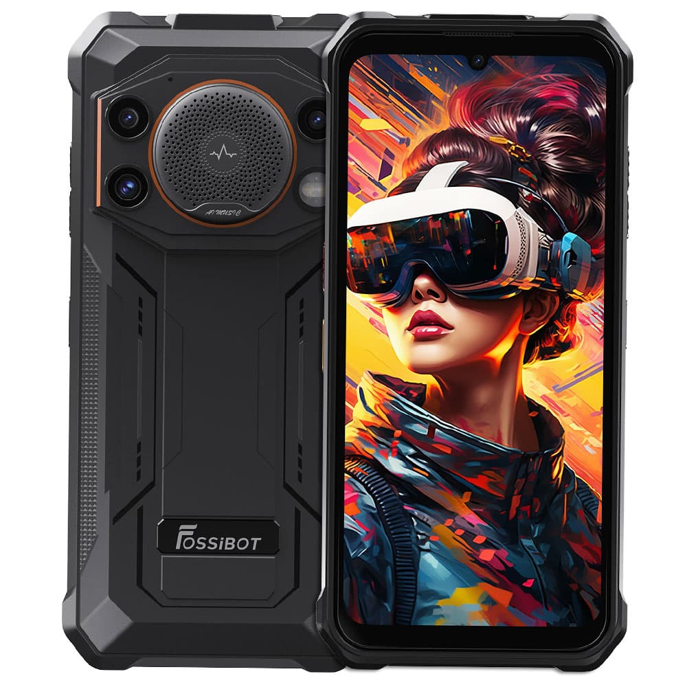 FOSSiBOT F110L 4G Wytrzymały smartfon pomarańczowy