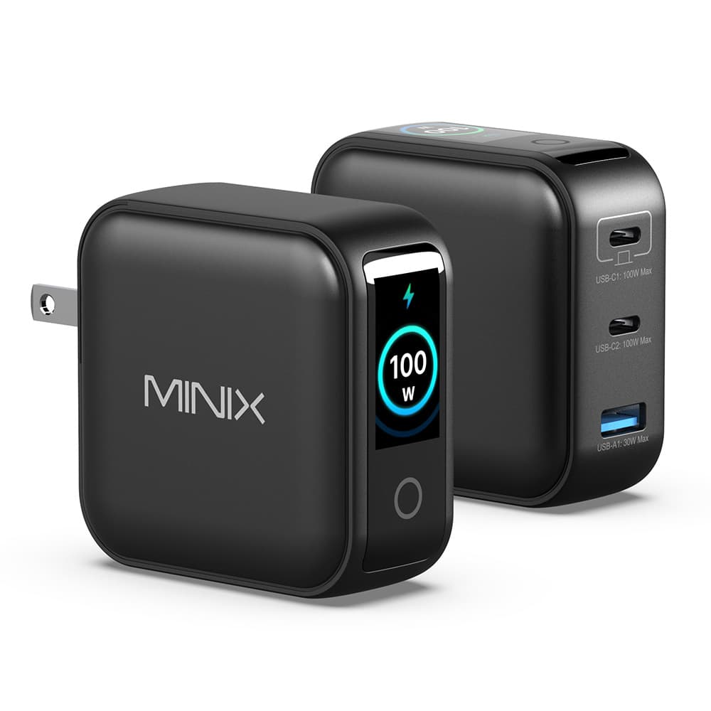 Ładowarka ścienna MINIX P3 Pro 3-portowa LED GaN