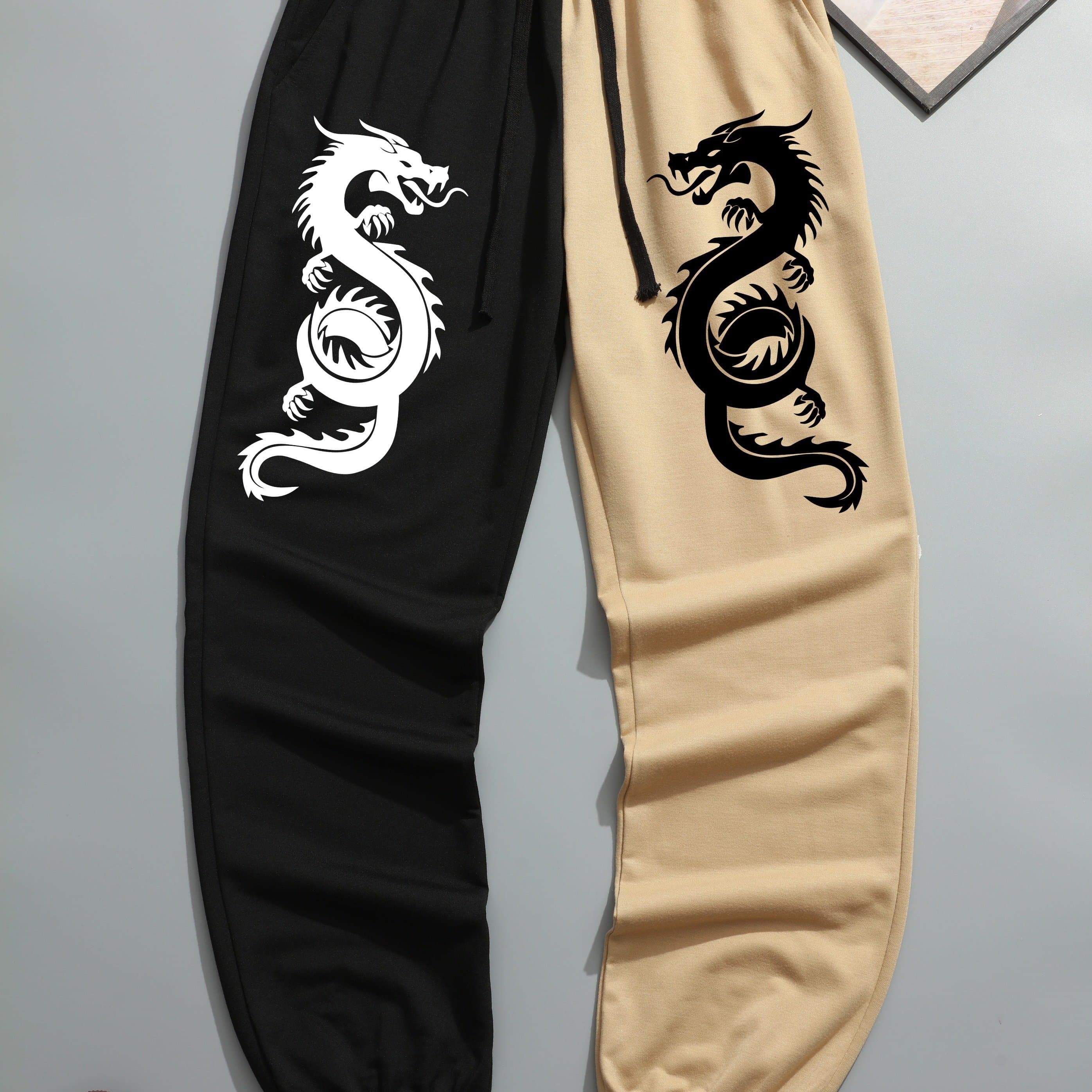 TEMU Men's Long Pants, Men's Color-block Long Pants, Thin Breathable Long Pants, Rock Hip-hop Long Pants, Men's Trendy Fashion Long Pants