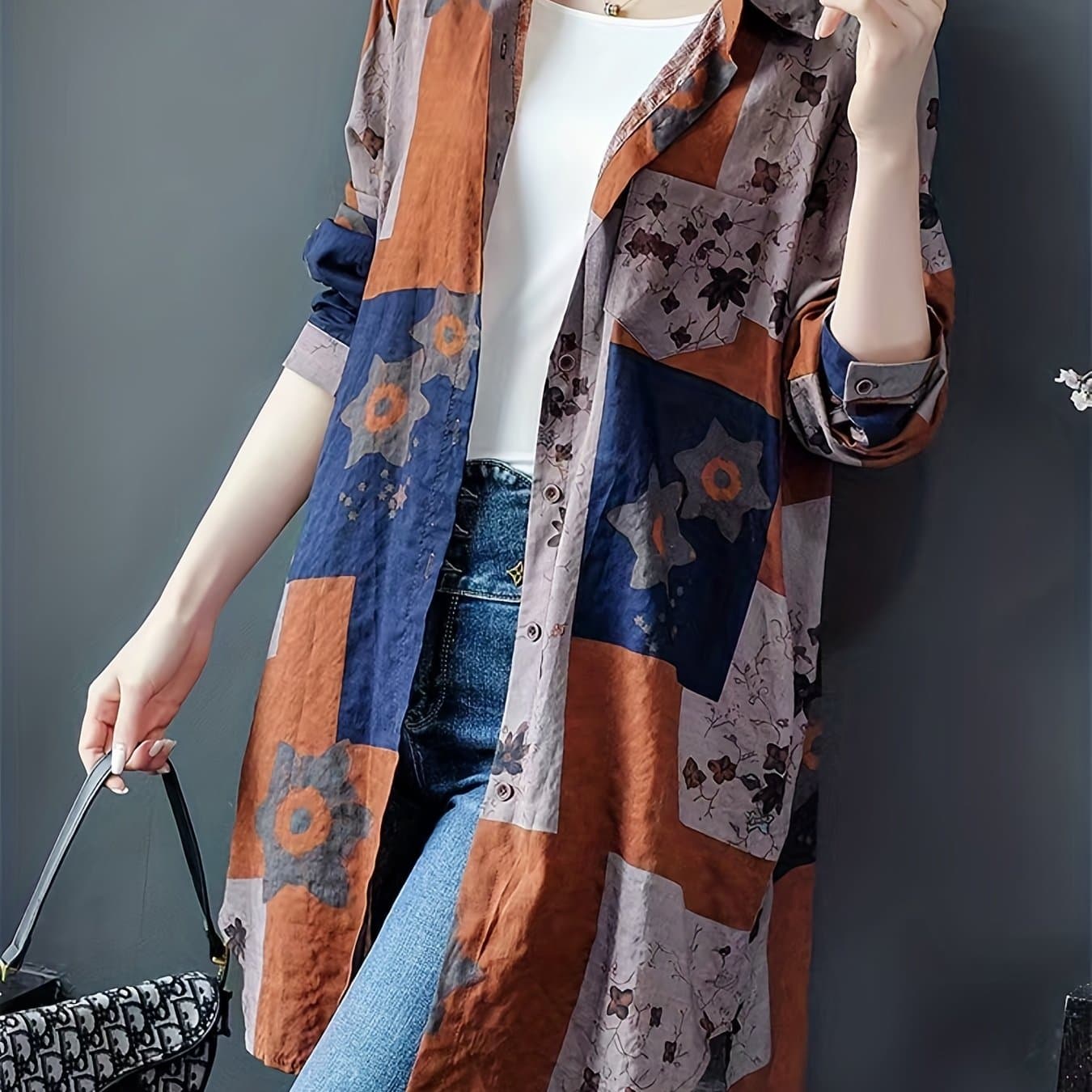 TEMU Printed Women's Shirt