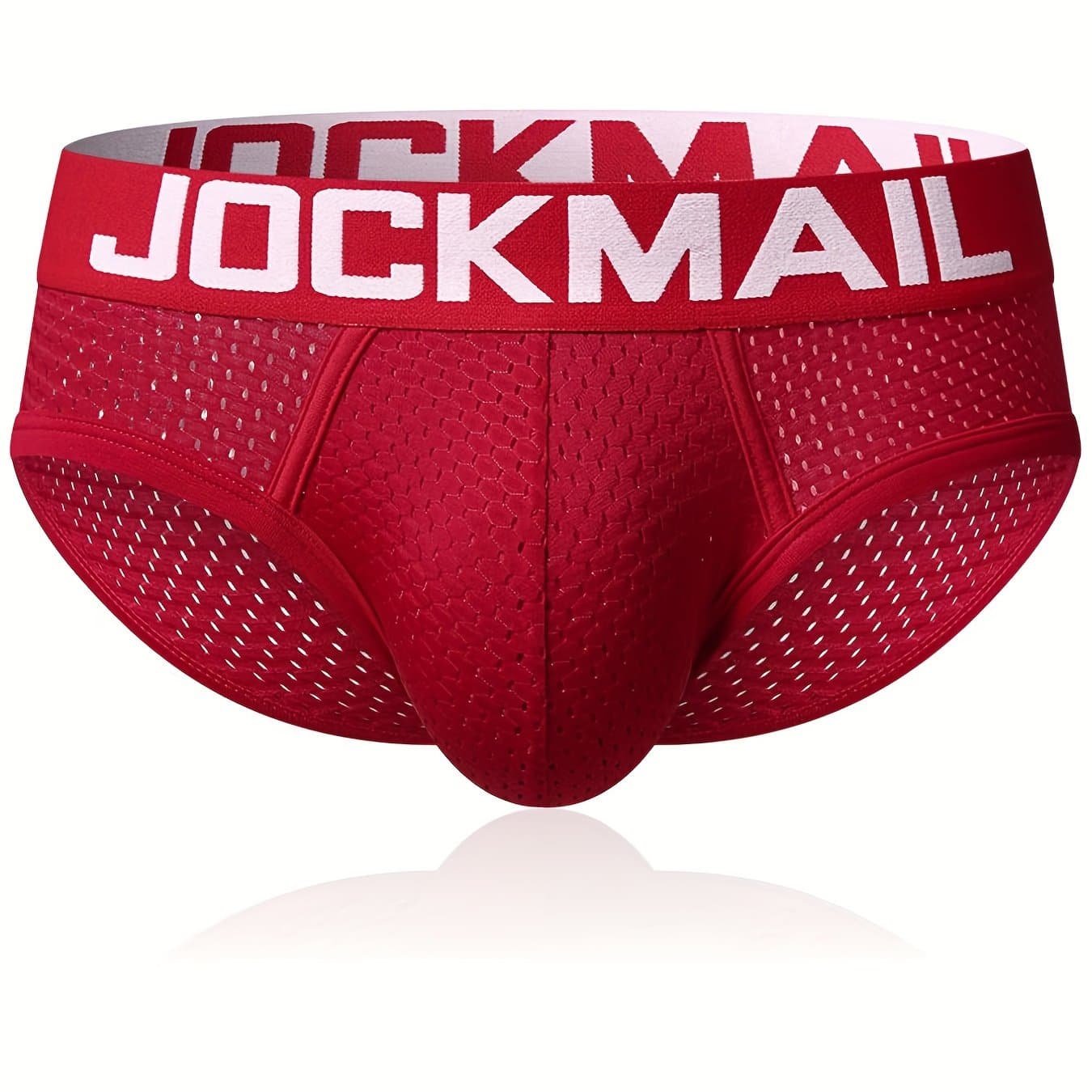 TEMU Jockmail Men's Stylish Underwear With Spacious Pouch, Comfortable And Breathable Boxer Briefs, Low-rise Trunks