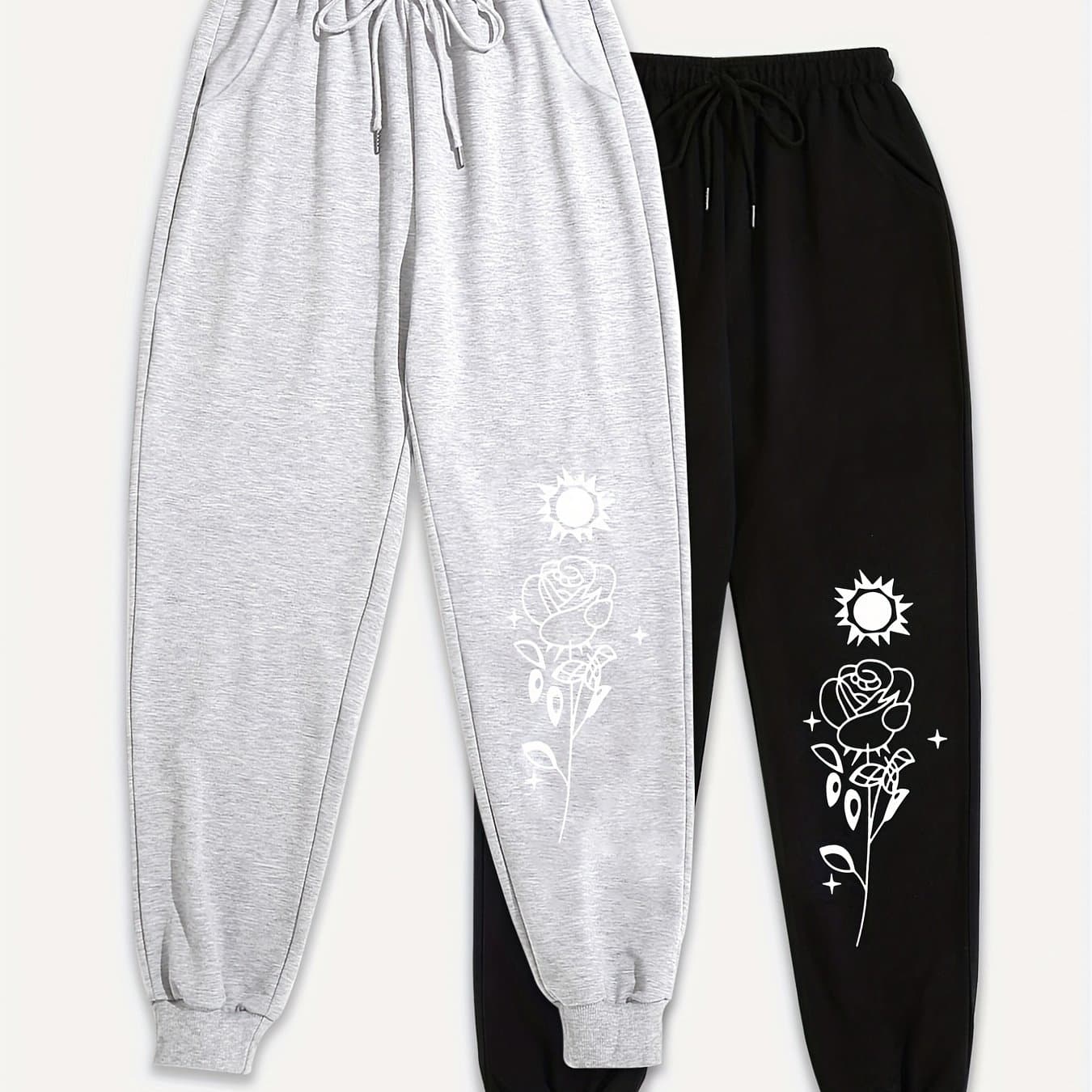 TEMU Plus Size, Black Leggings Women's Fall 2 Pack Small N S Casual Pants