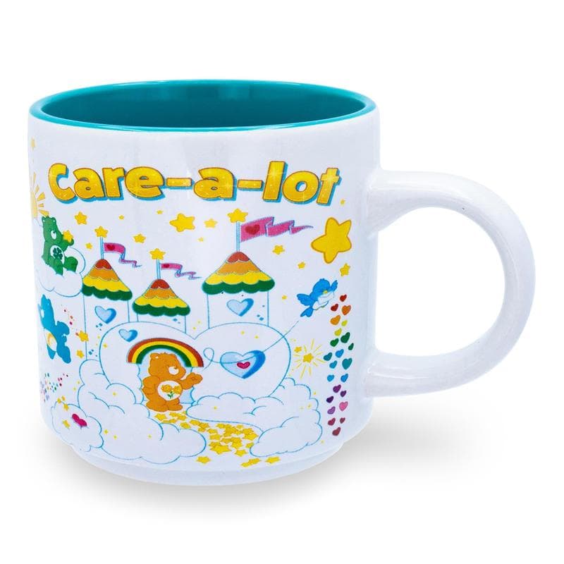 TEMU Care "" Allover Icons Ceramic Coffee Mug | Holds 13 Ounces