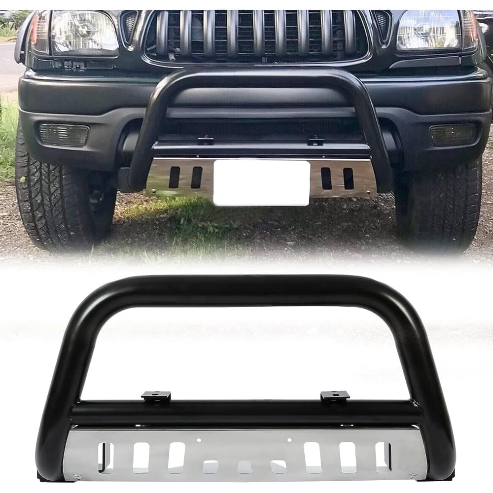 TEMU Front Bumper Compatible With 1998-2004 Tacoma 1996-1998 4runner 3" Tube Brush Push Front Bumper
