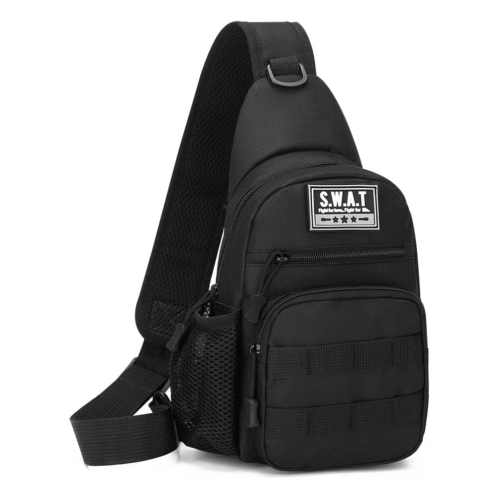 TEMU 1/2pcs Men's Chest Bag (with Adjustable Strap) Mens Crossbody Canvas Shoulder Bag, Outdoor Travel Sports Crossbody Backpack Waist Pack, Best Valentine's Day Gift For Him