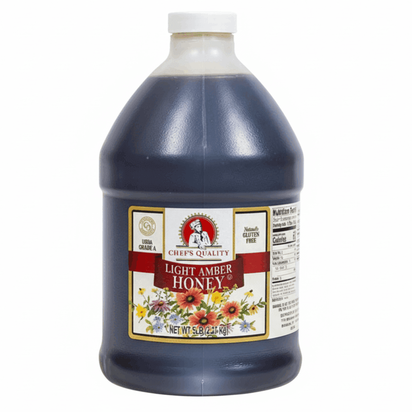 TEMU Chef's Quality - Light Amber Honey - 5 Lbs