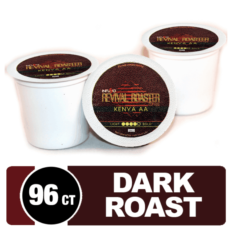 TEMU Infusio Revival Coffee Pods – Kenya Aa (dark Roast Coffee) Single Serve Coffee Pods For Keurig K Cup® Brewers, Compatible With Keurig 2.0 Brewers