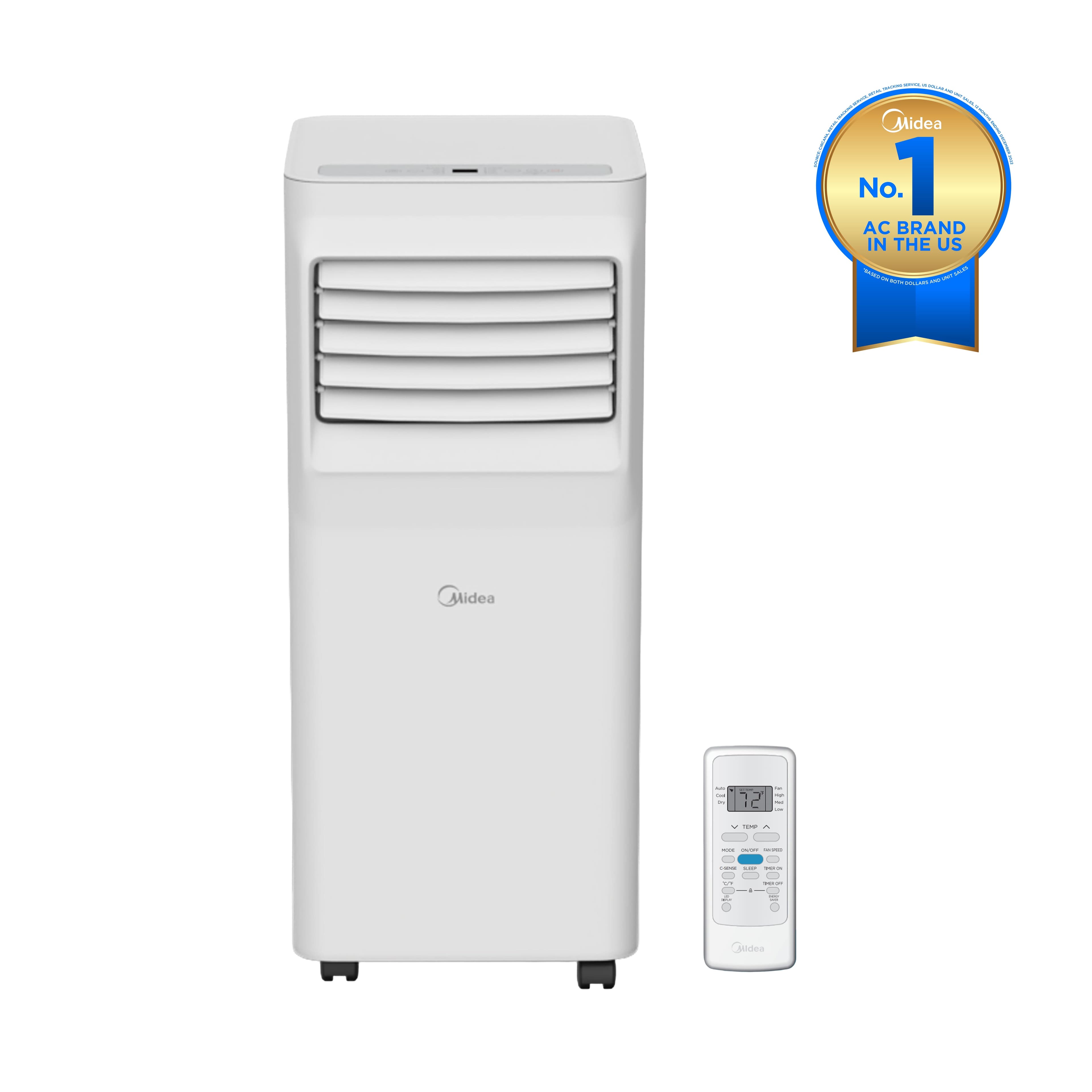 TEMU Midea 5, 000 Btu Portable Air Conditioner, Up To 150 Sq. Ft., White, Map05r1awwt-t