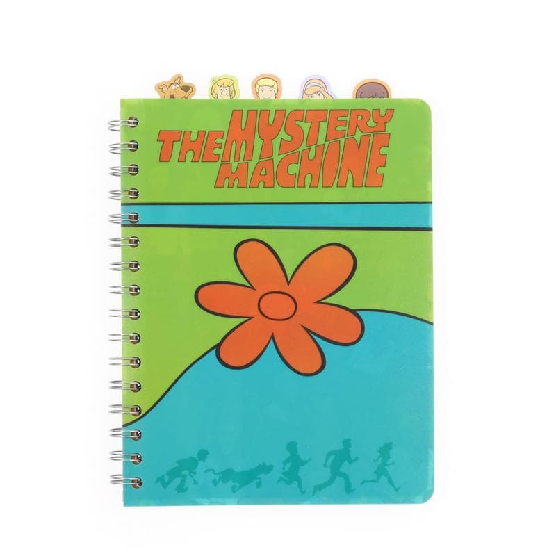 TEMU Scooby-doo Mystery Machine 5-tab Spiral Notebook With 75 Sheets