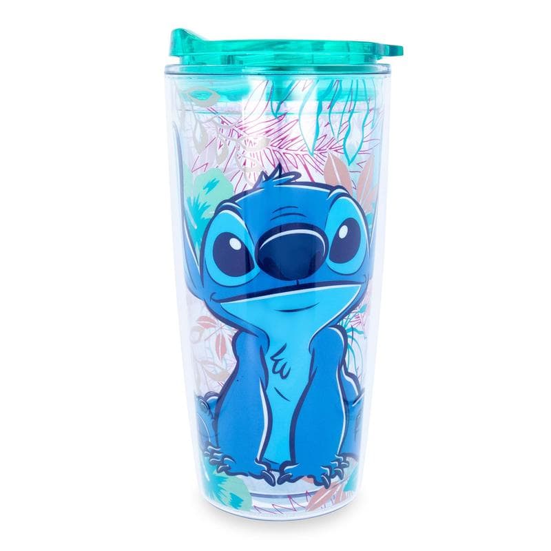 TEMU & Stitch Travel Tumbler With Slide Close Lid | Holds 20 Ounces